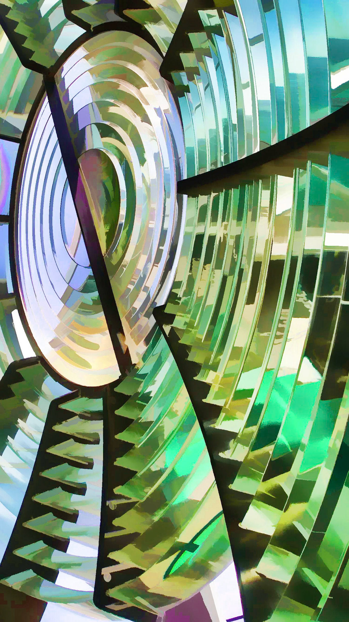 Inside the lighthouse