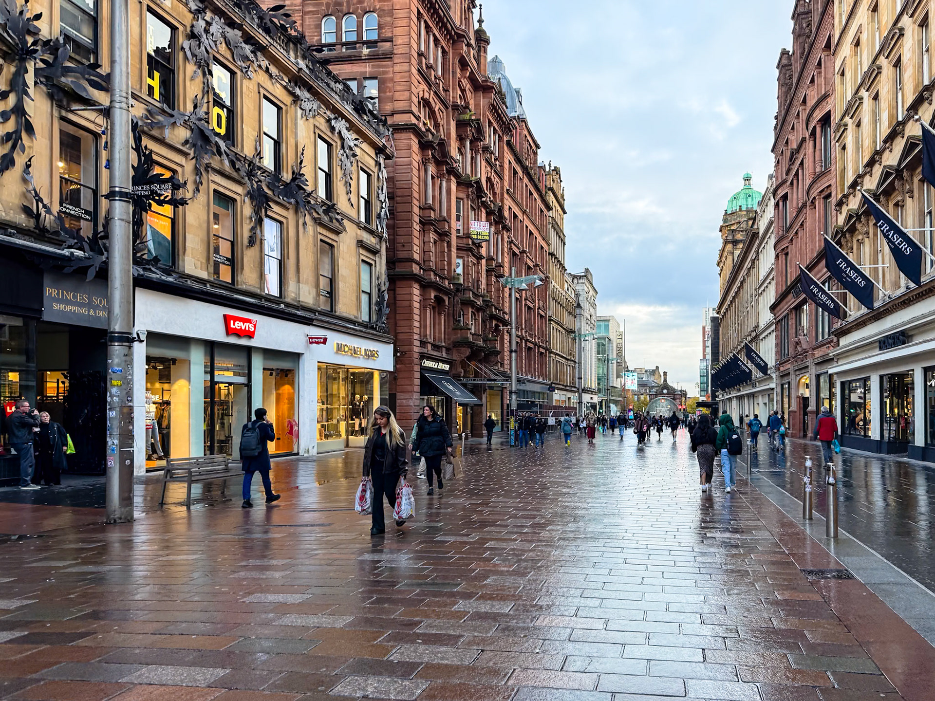 The streets of Glasgow