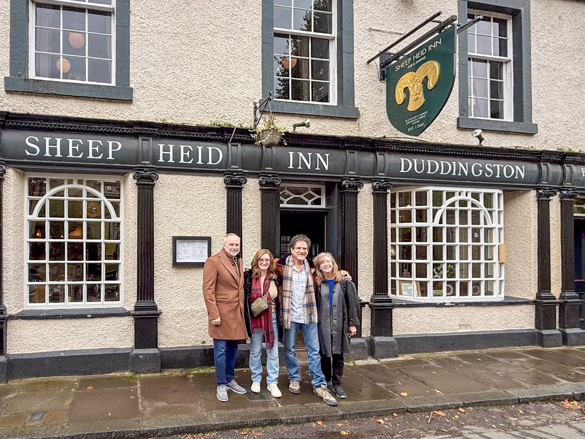 Sheep Heid Inn for lunch and brew