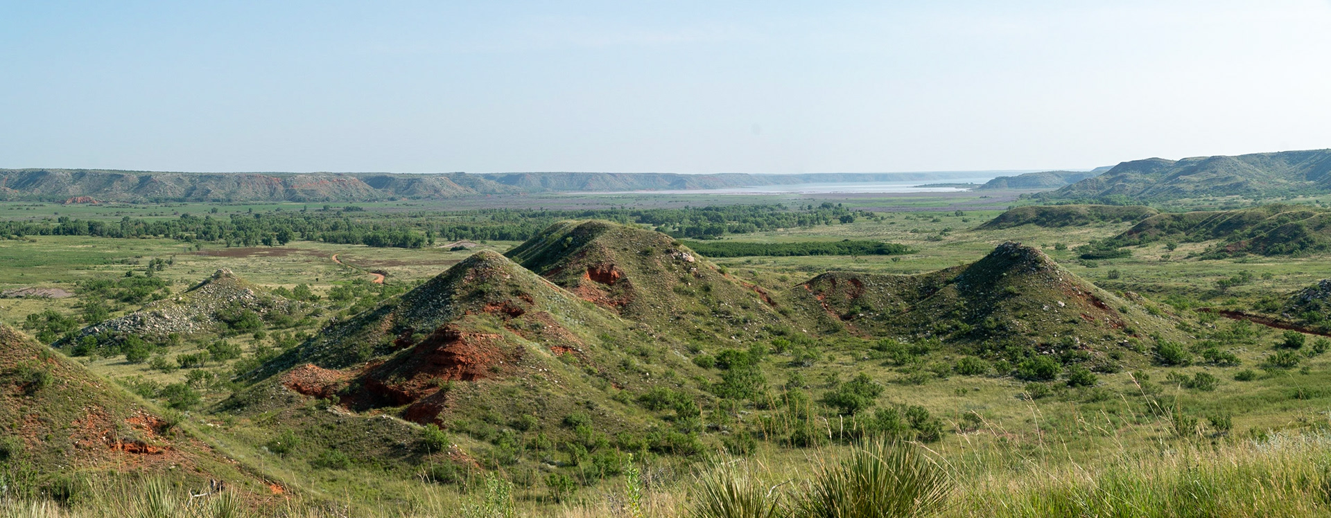 Lake Meredith in the distance