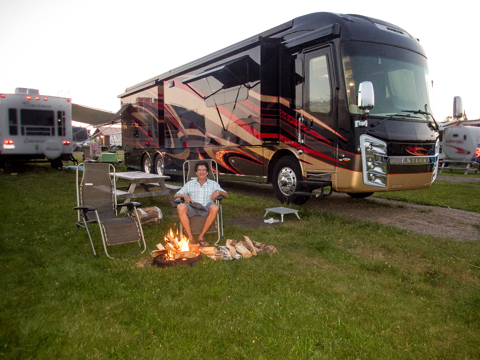 Our site at Century Farm Family Campground in St Martins