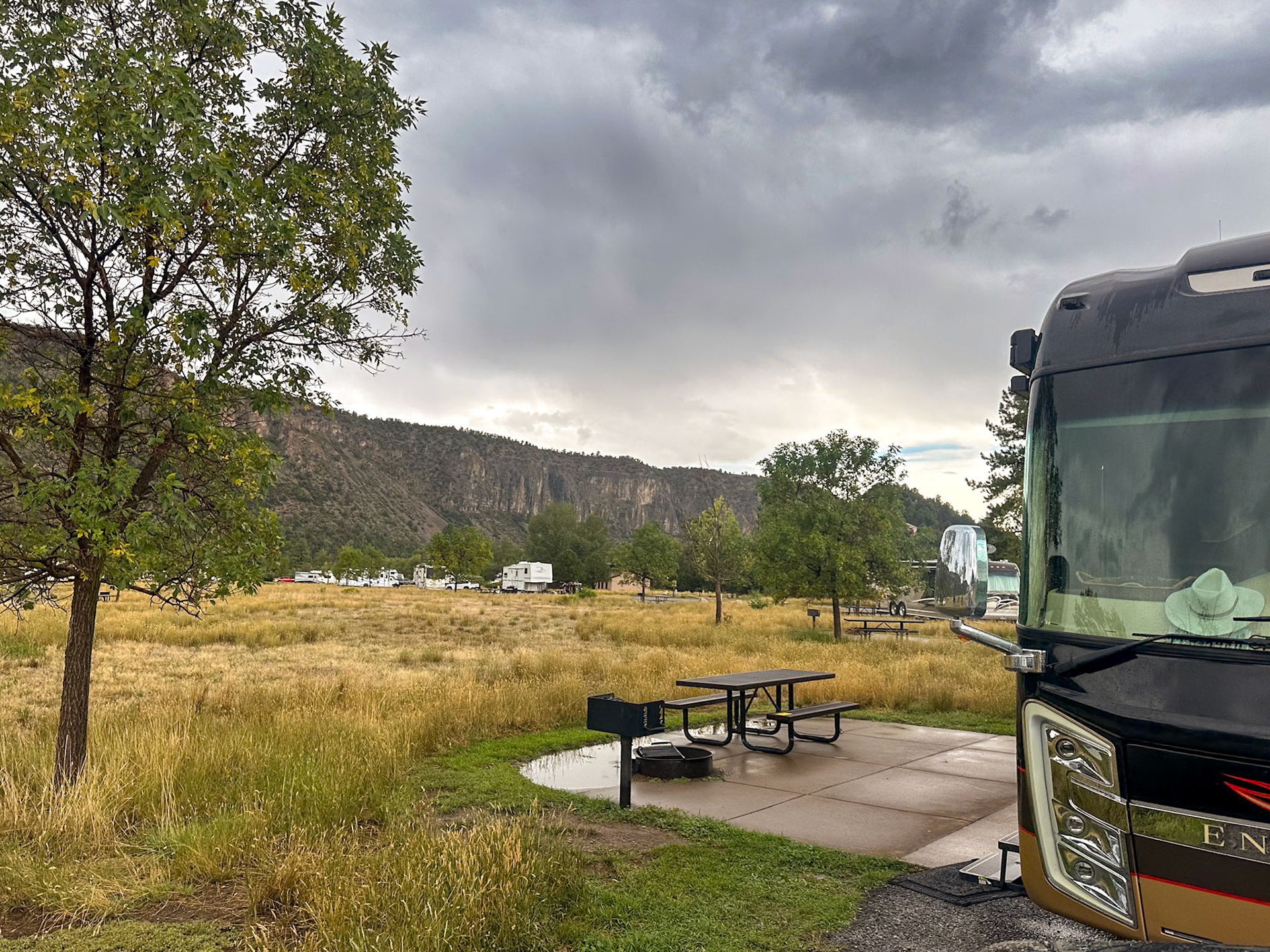 Our campsite at Ridgway State Park
