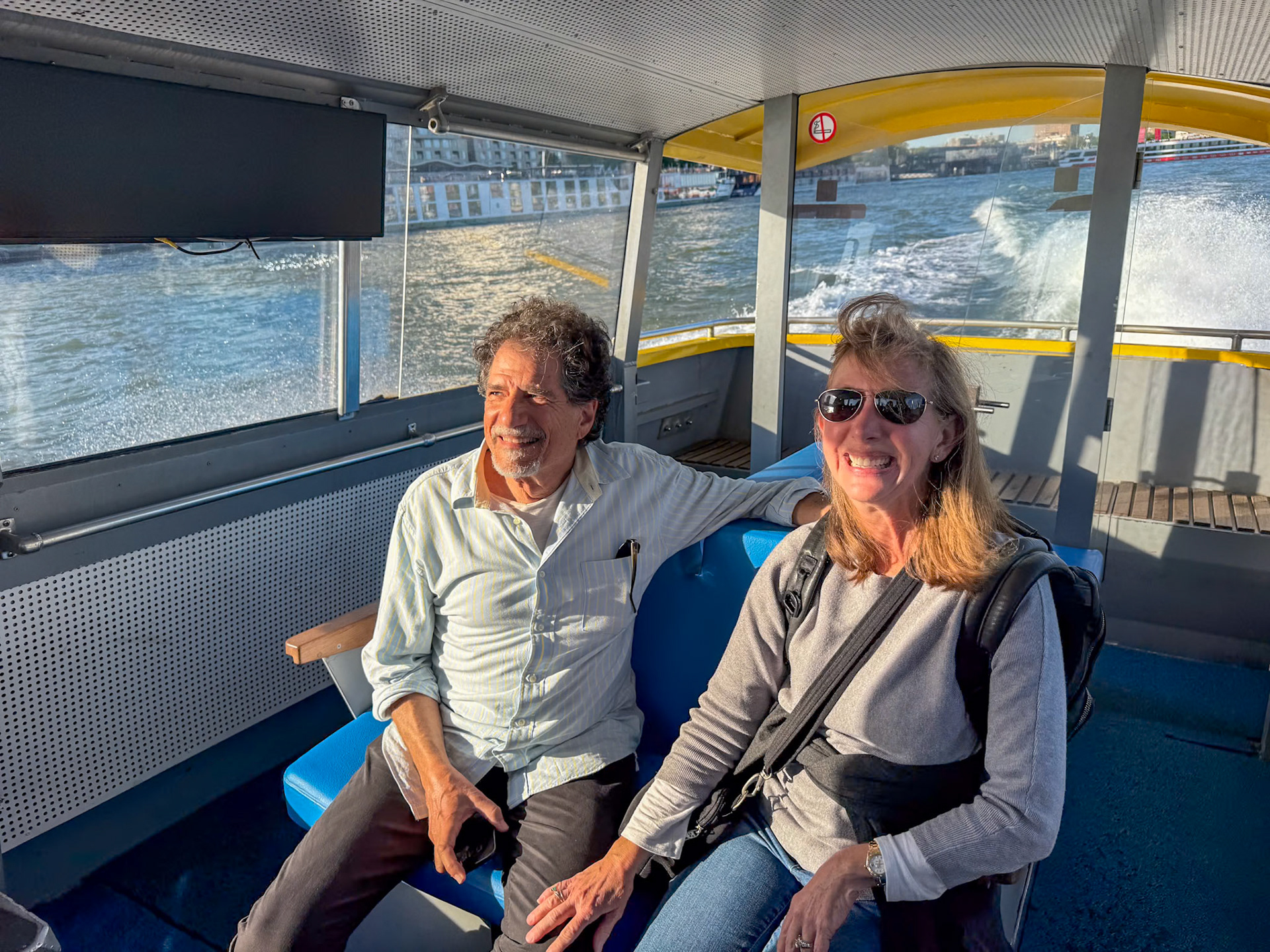 Water taxi back to the NHow hotel