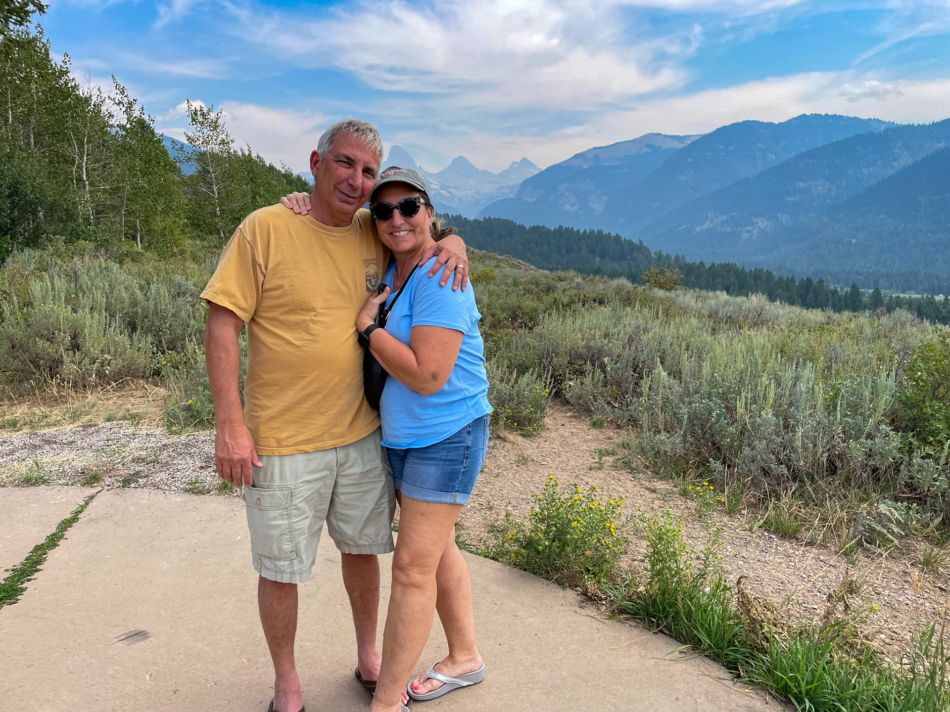 We stopped at the Teton Valley overlook on the way to Grand Targhee resort