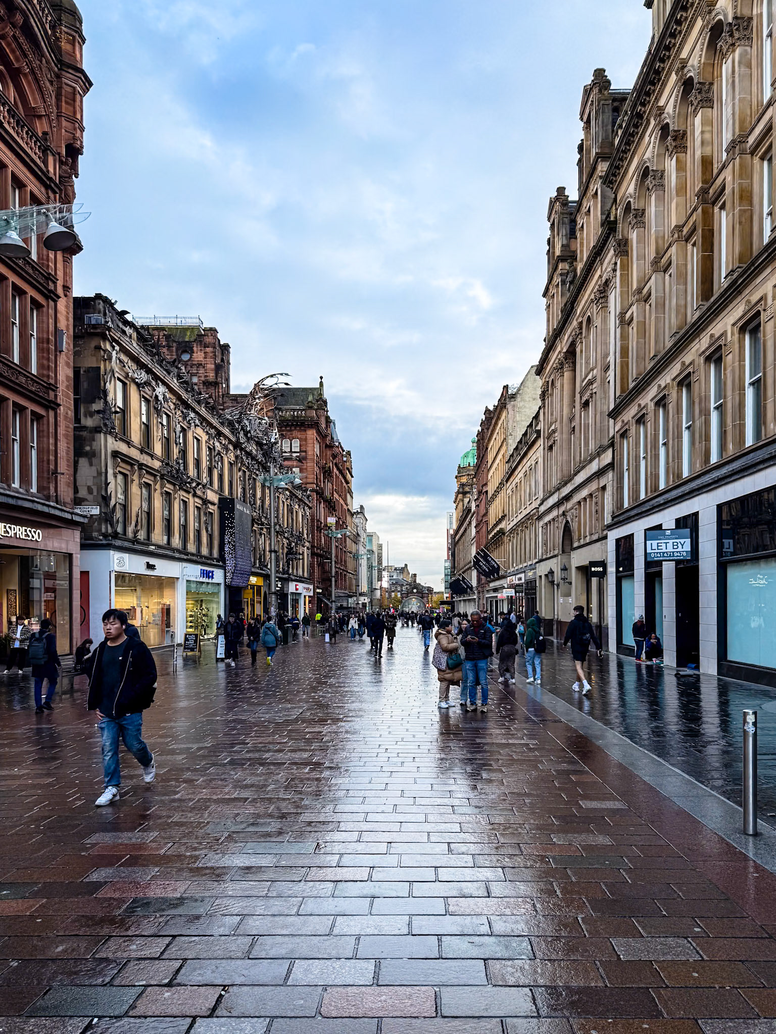 The streets of Glasgow