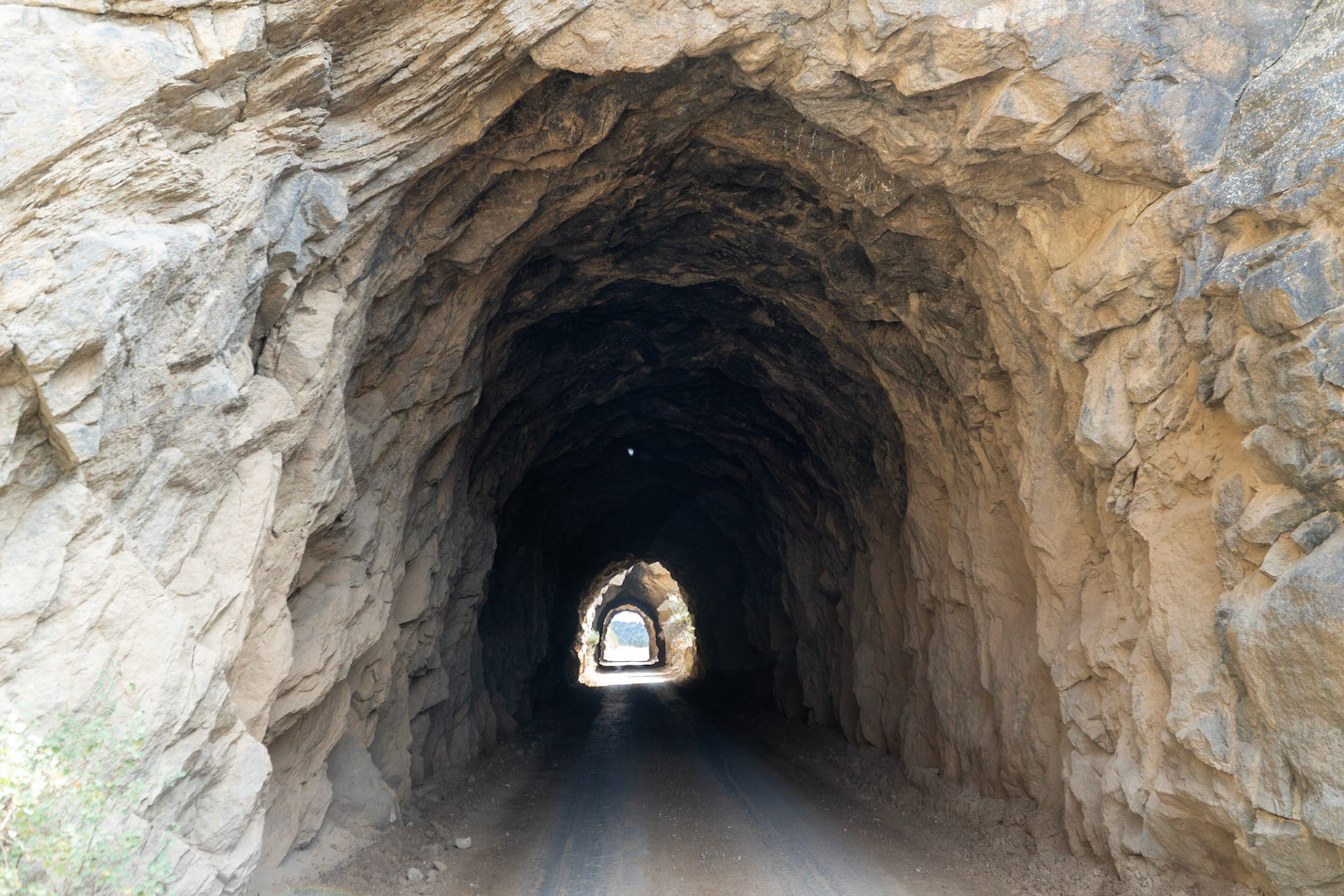 Tunnel on the back roads near Buena Vista, CO