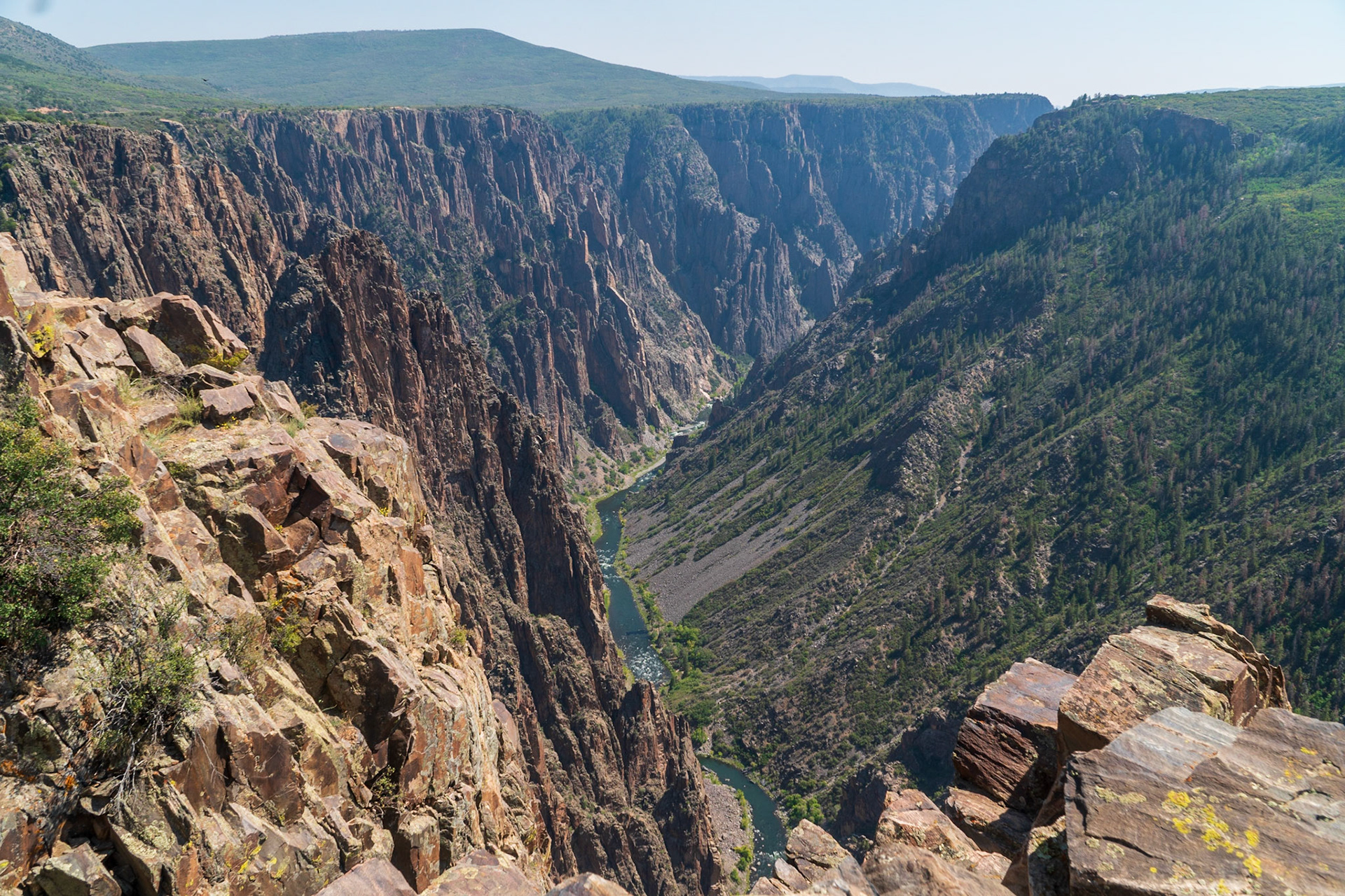 Pulpit Rock overlook at Black Canyon of the Gunnison NP