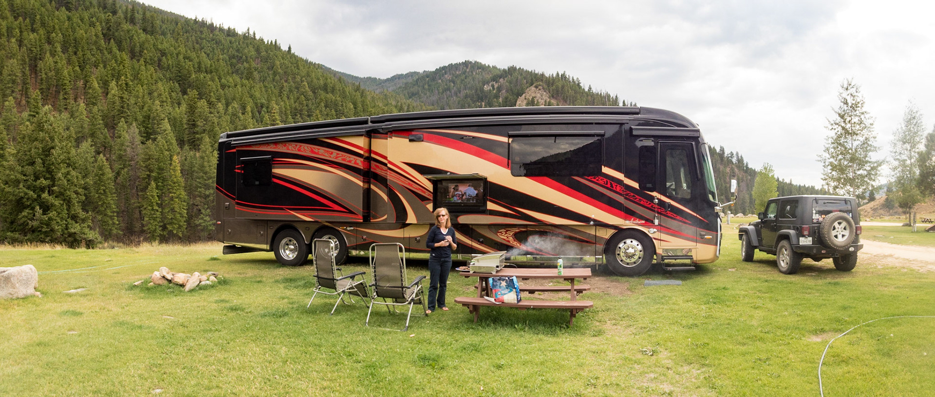 Salmon River behind our site at Torrey's Burnt Creek