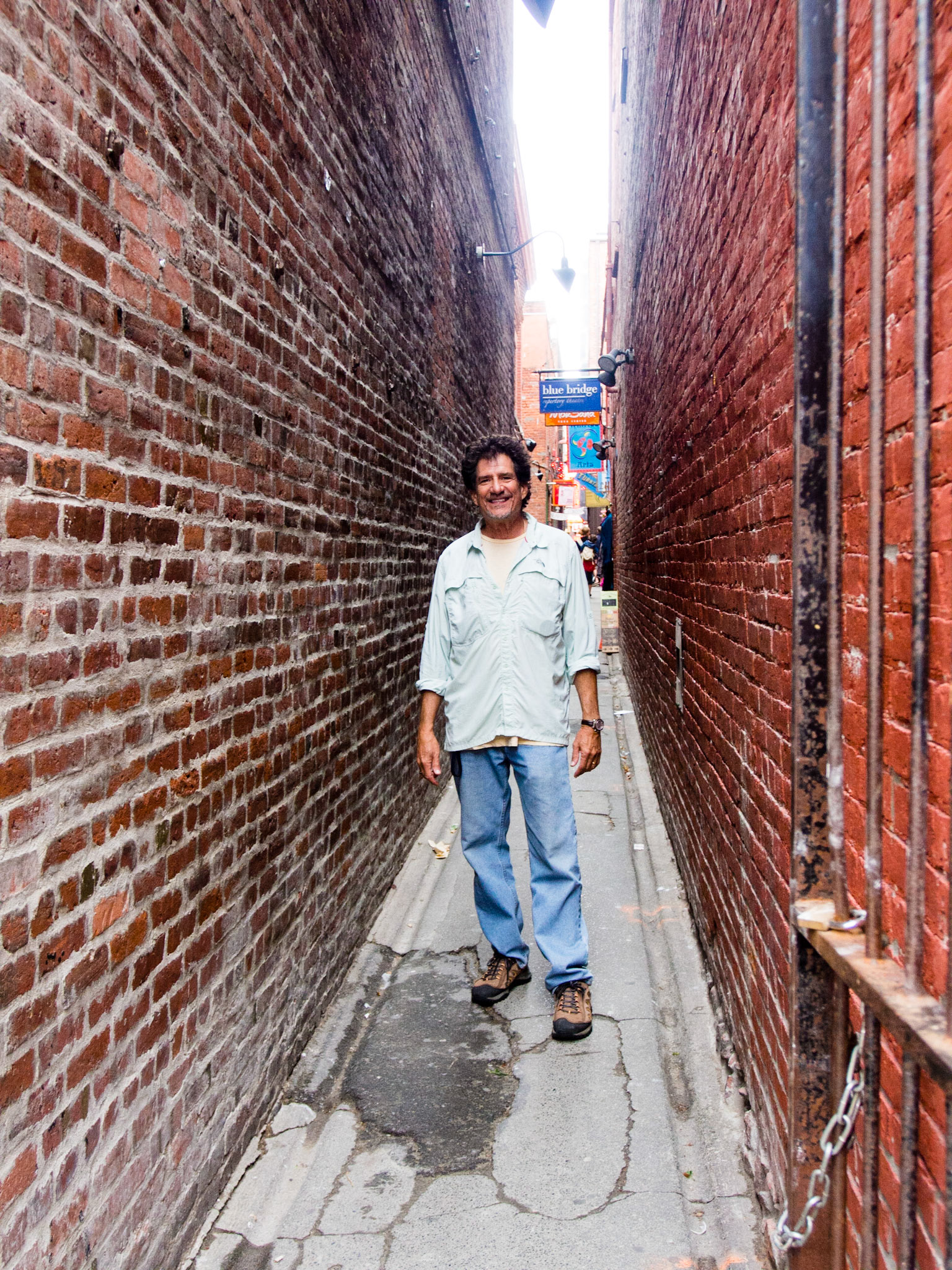 Fan Tan Alley in Chinatown leads to some shopping, but formerly to opium dens