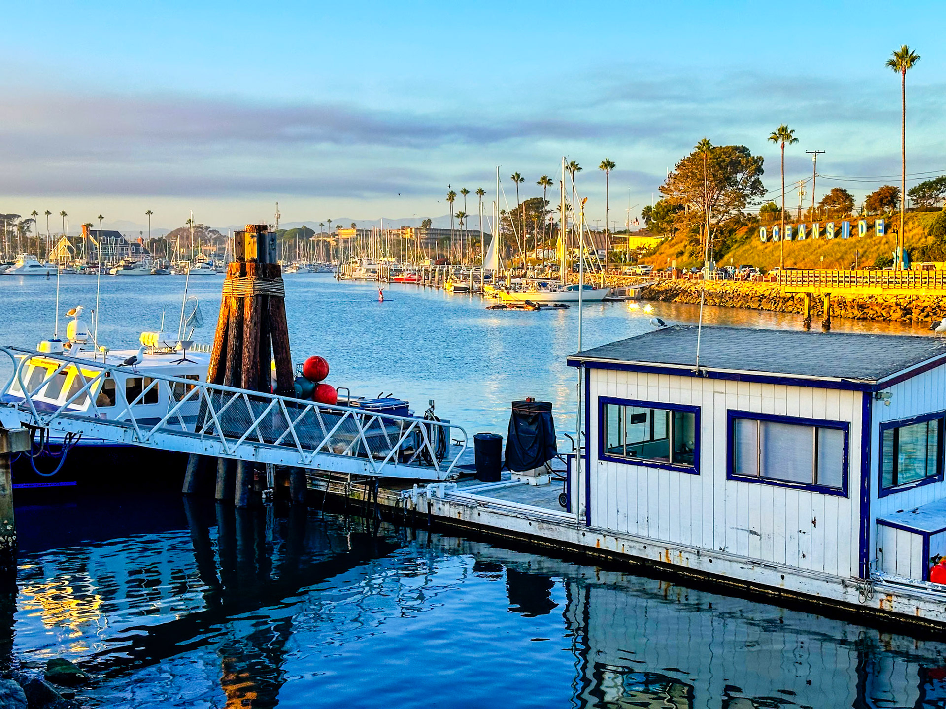 Sunset at the Oceanside Harbor