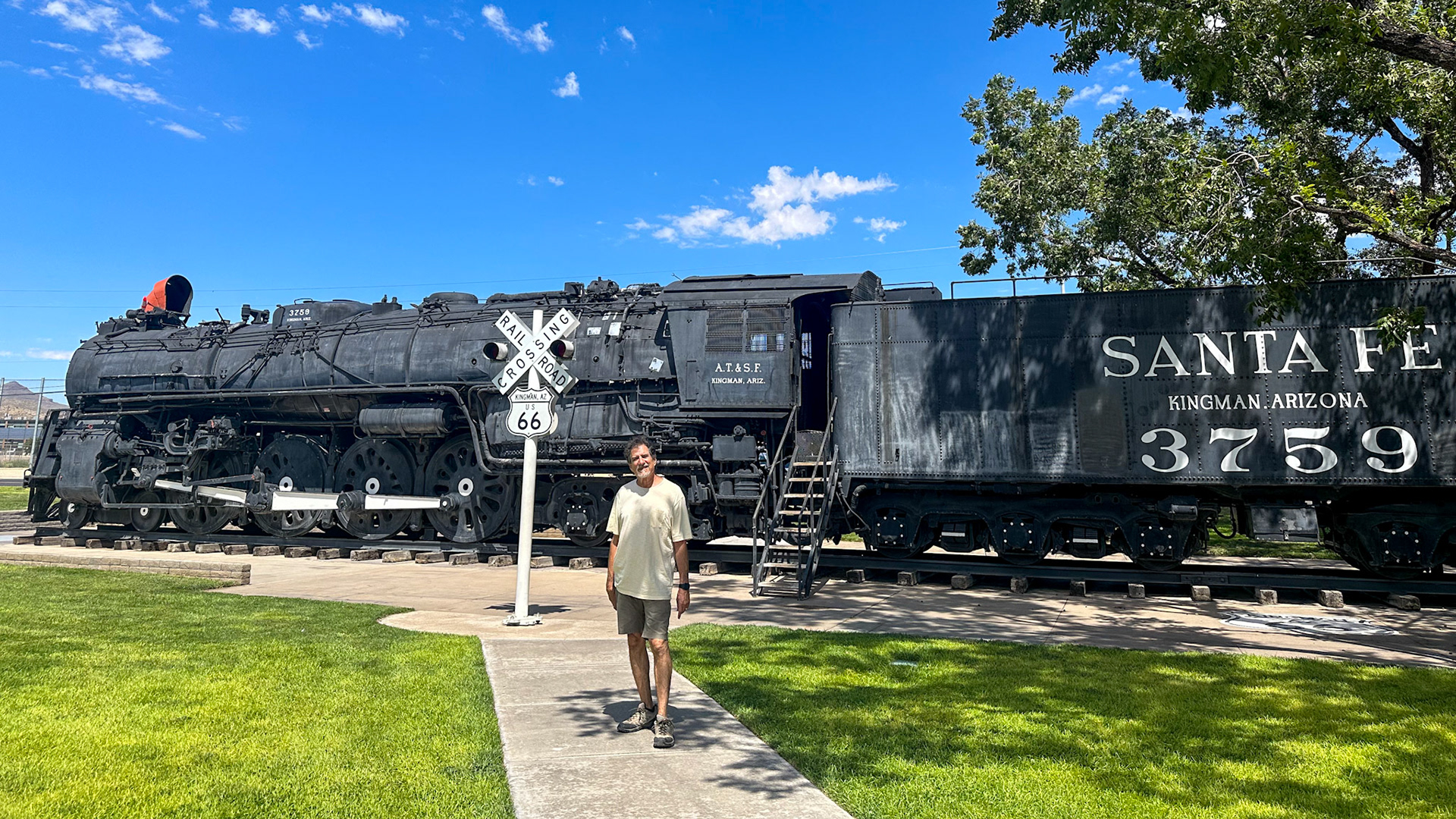 Steam engine in Locomotive Park in Kingman