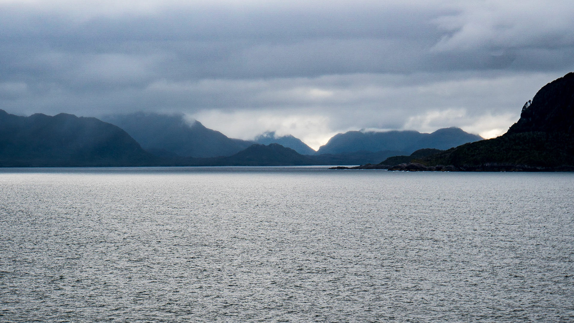 Morning in the Chilean Fjords