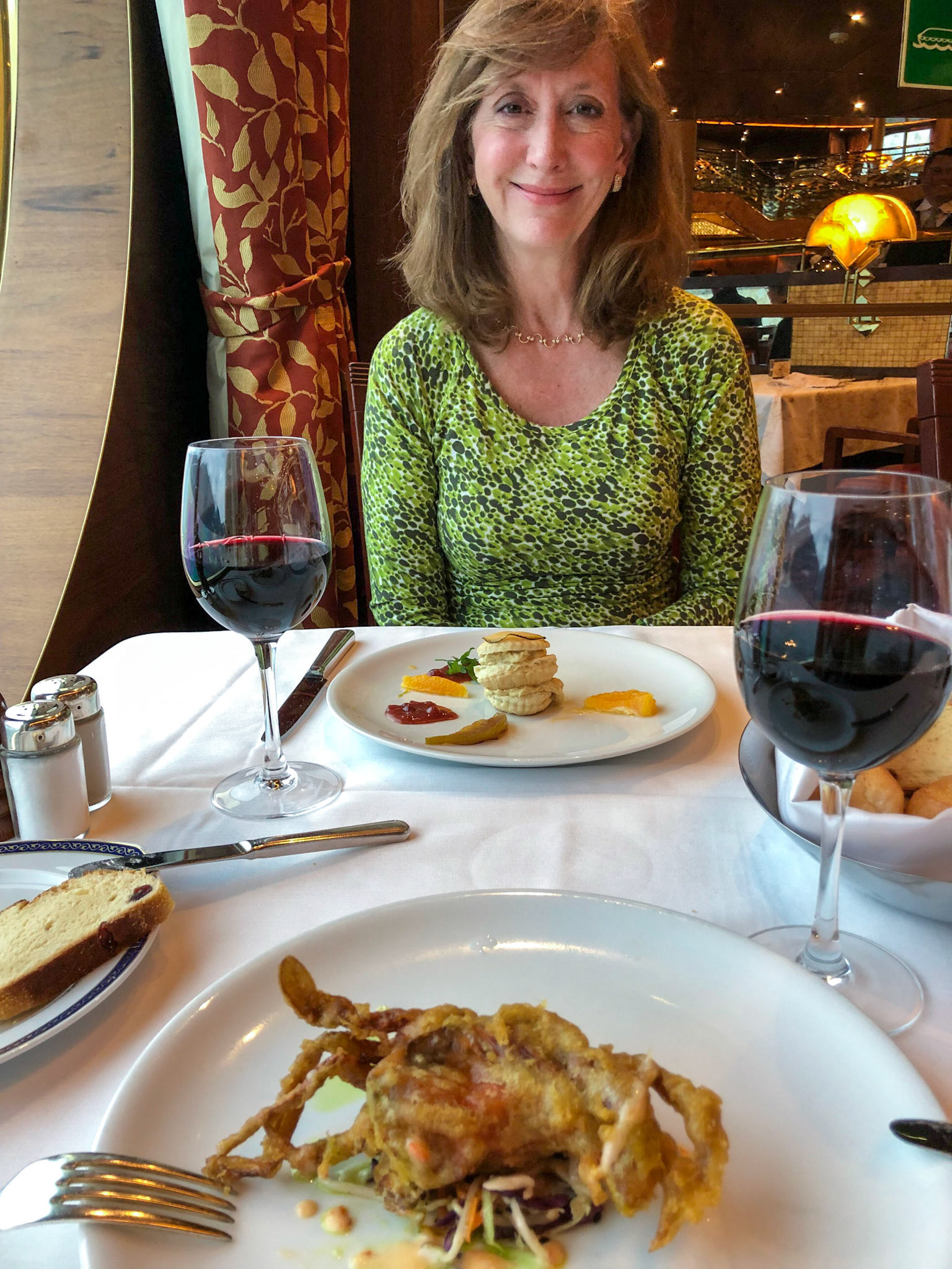 Foie Gras and soft shell crab appetizers