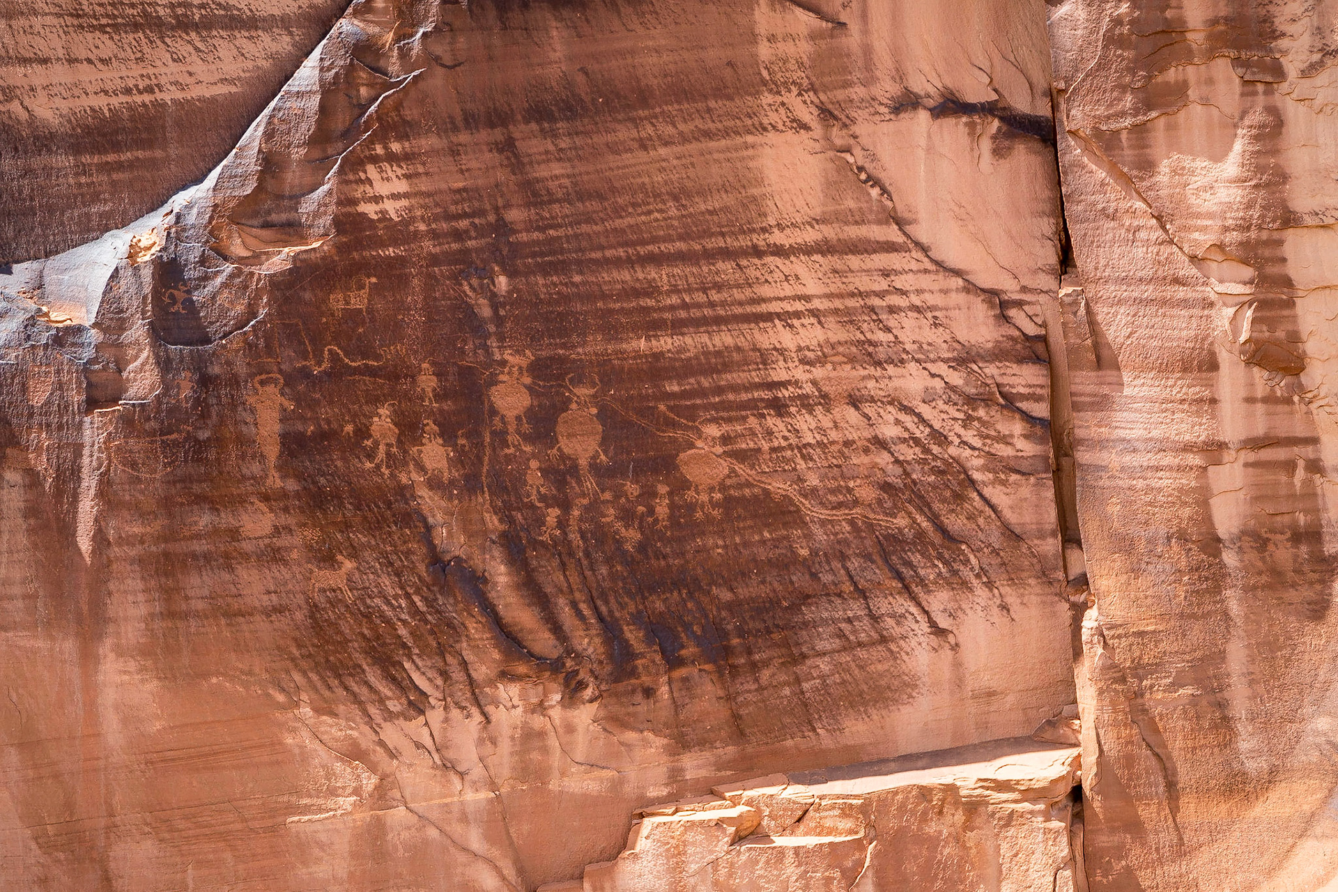 Petroglyphs created 6000 - 1000 BC