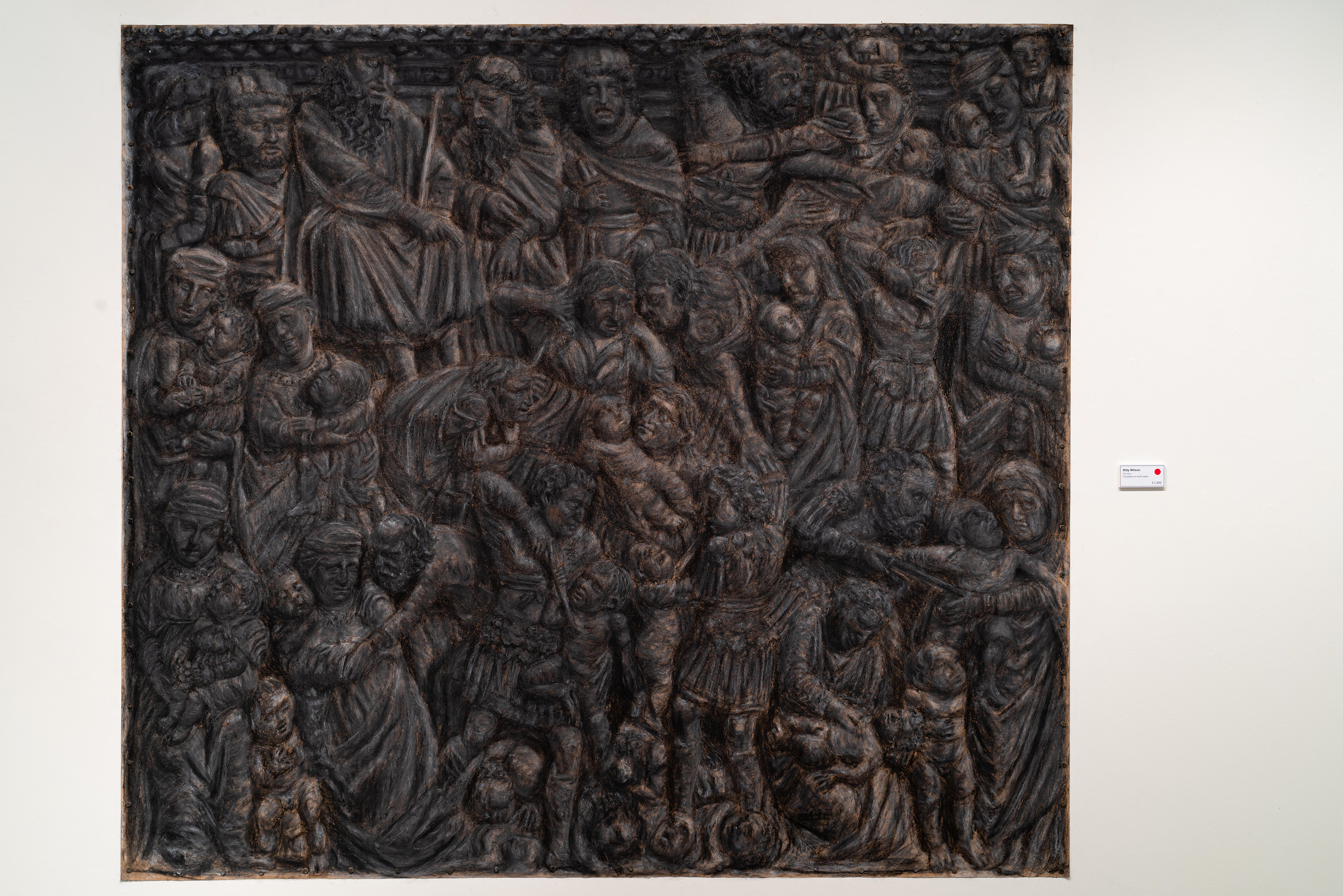 Pastel 2m x 2m work by Billy Wilson - Parkin Drawing awards 2020