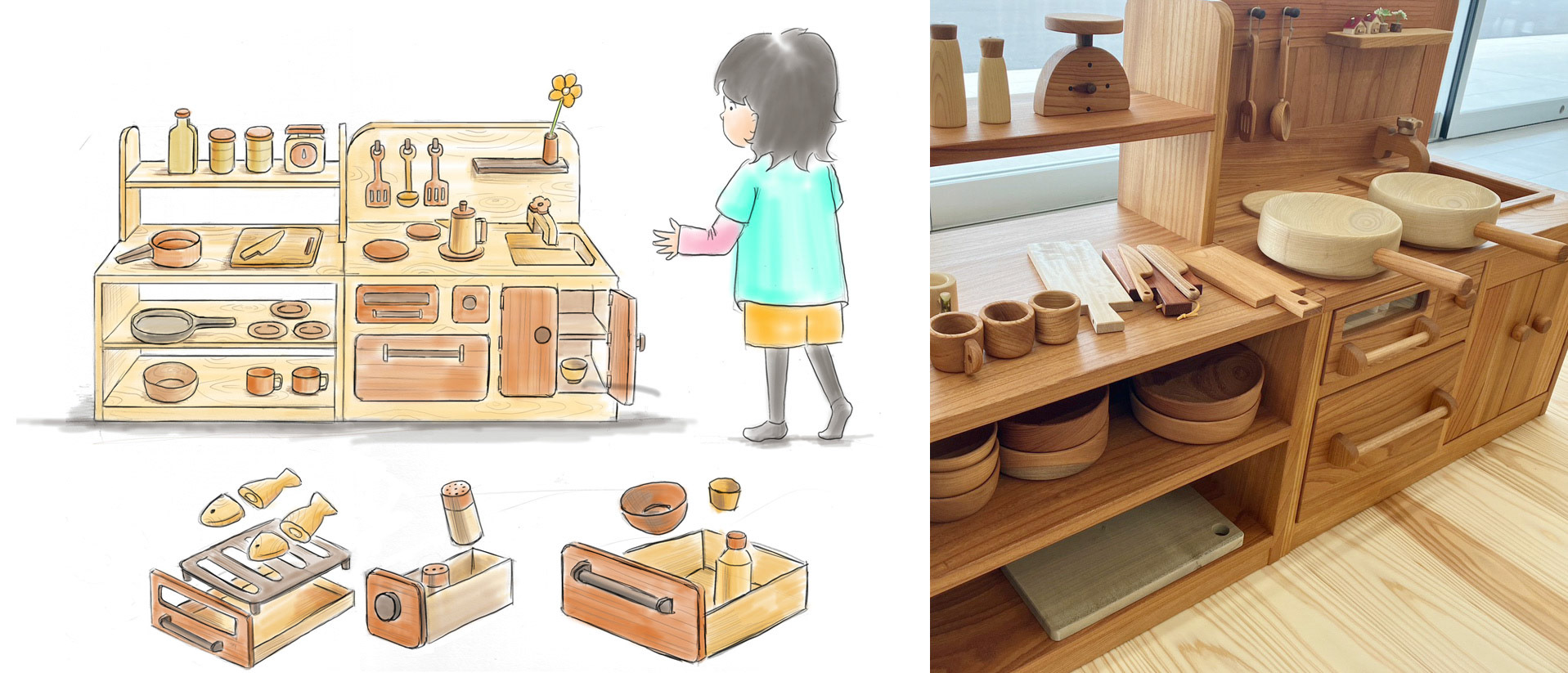 あすなろ工房さま／キッズスペース図面・イメージイラスト2