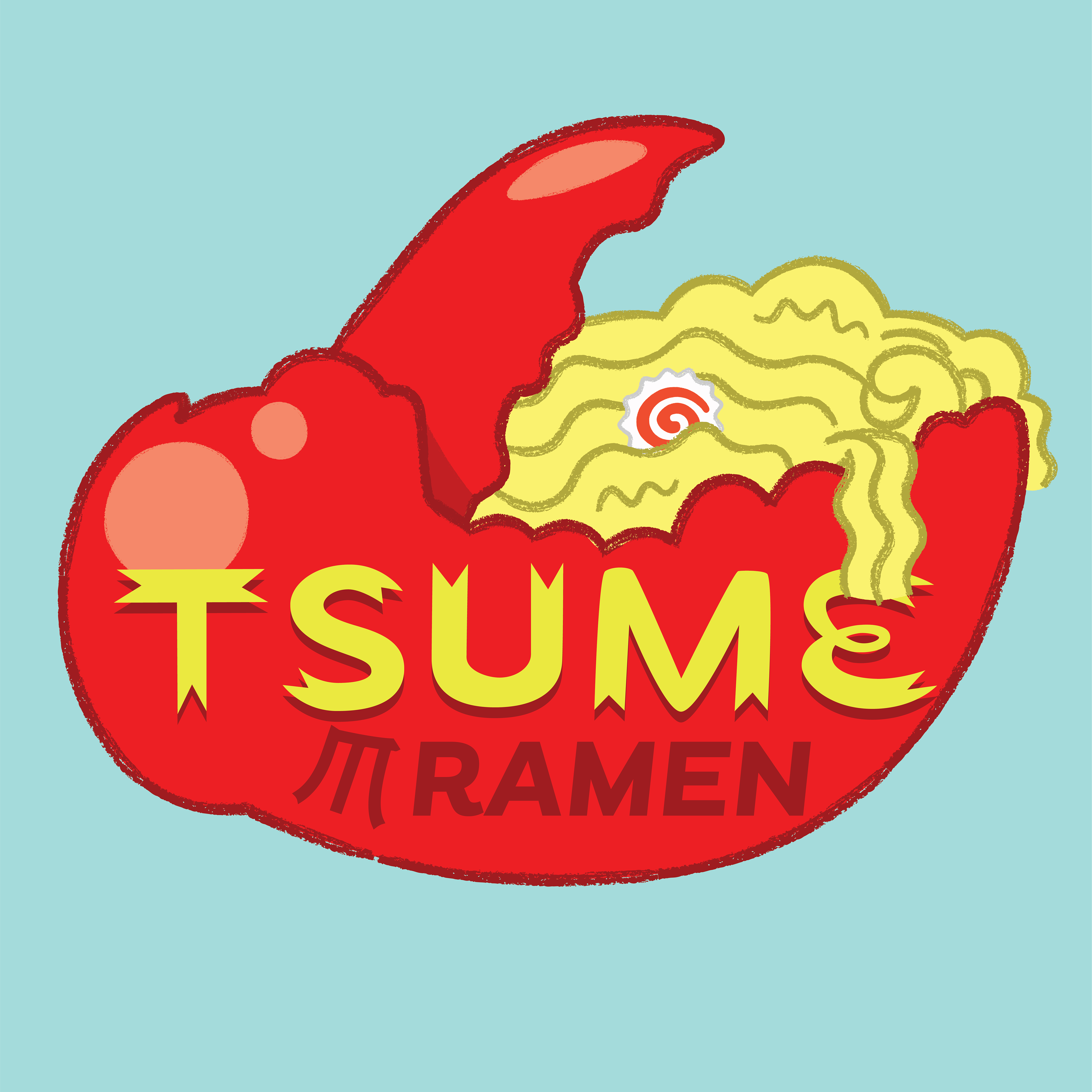 Logo for a fake ramen joint. "Tsume" is Japanese for claw.