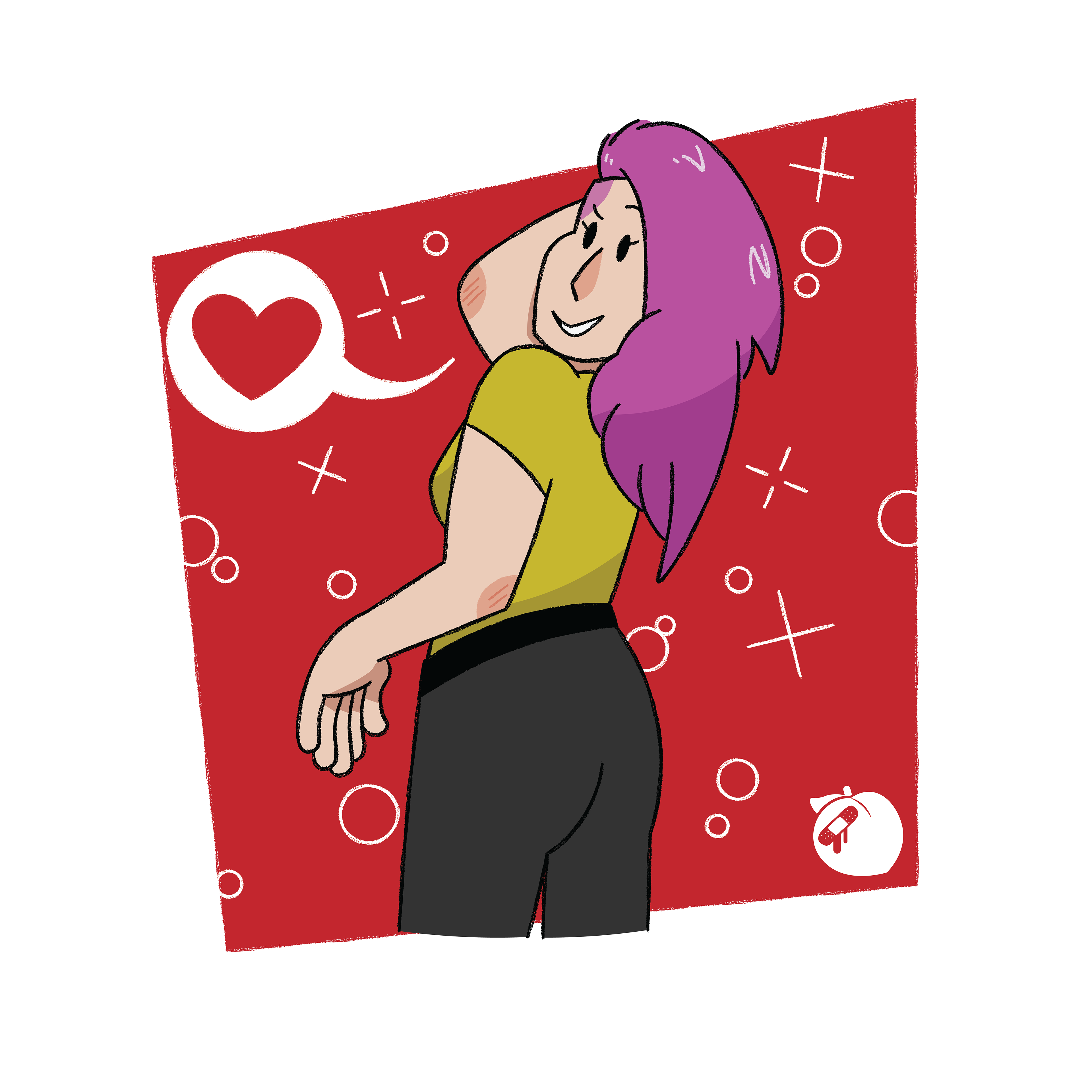 Another girl, I guess.