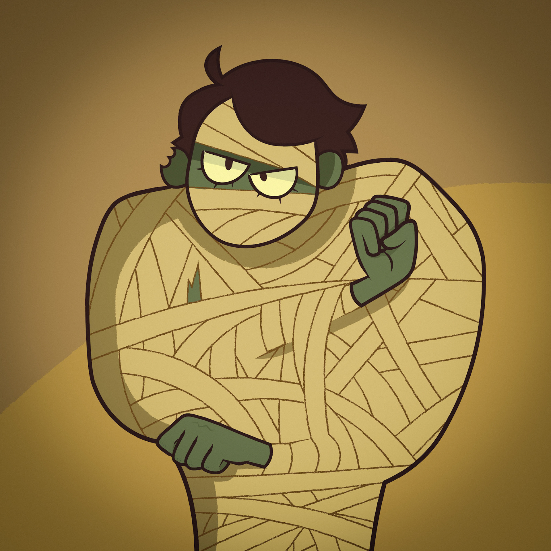 A Halloween icon for myself as a mummy.