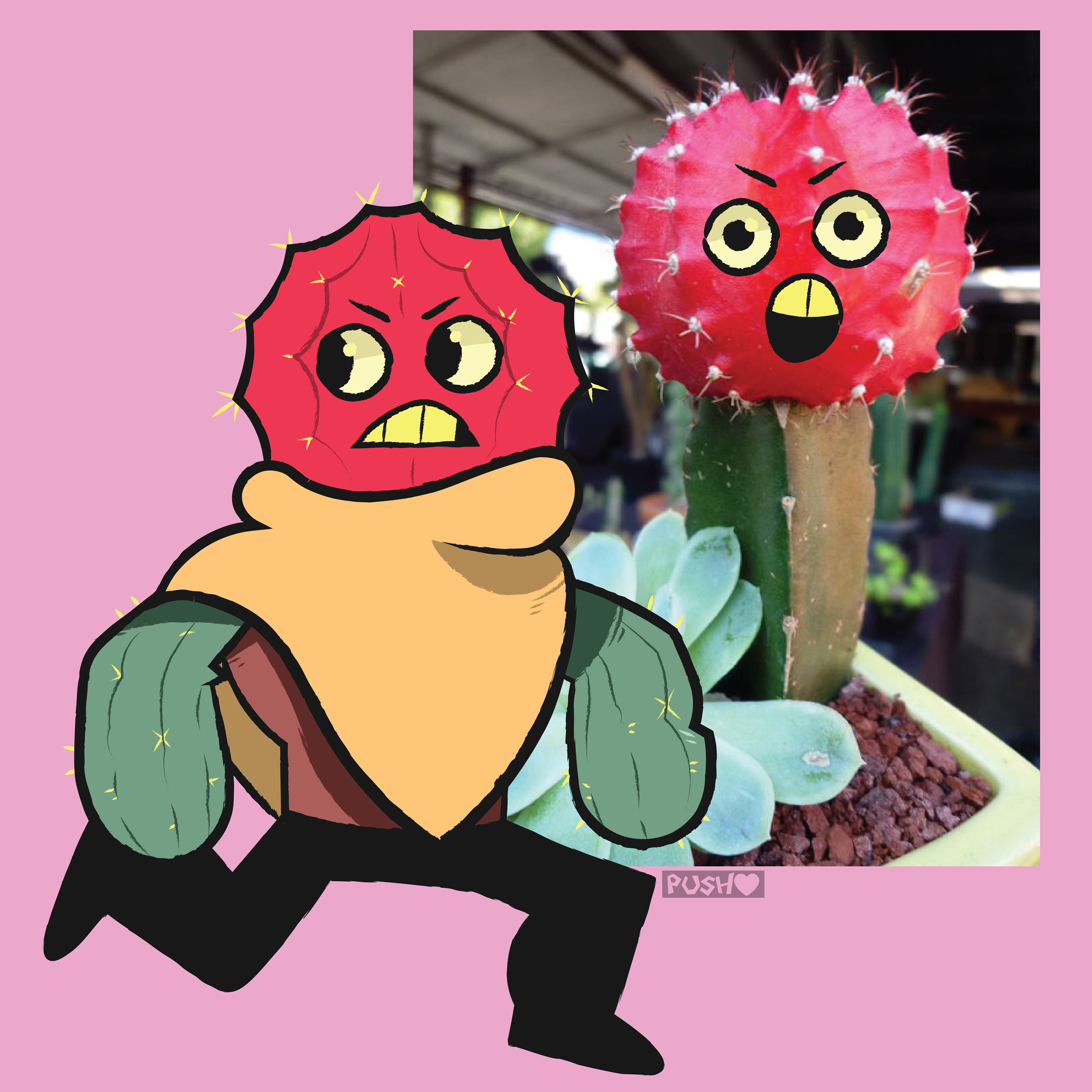 A cactus guy I named Britton Rose.