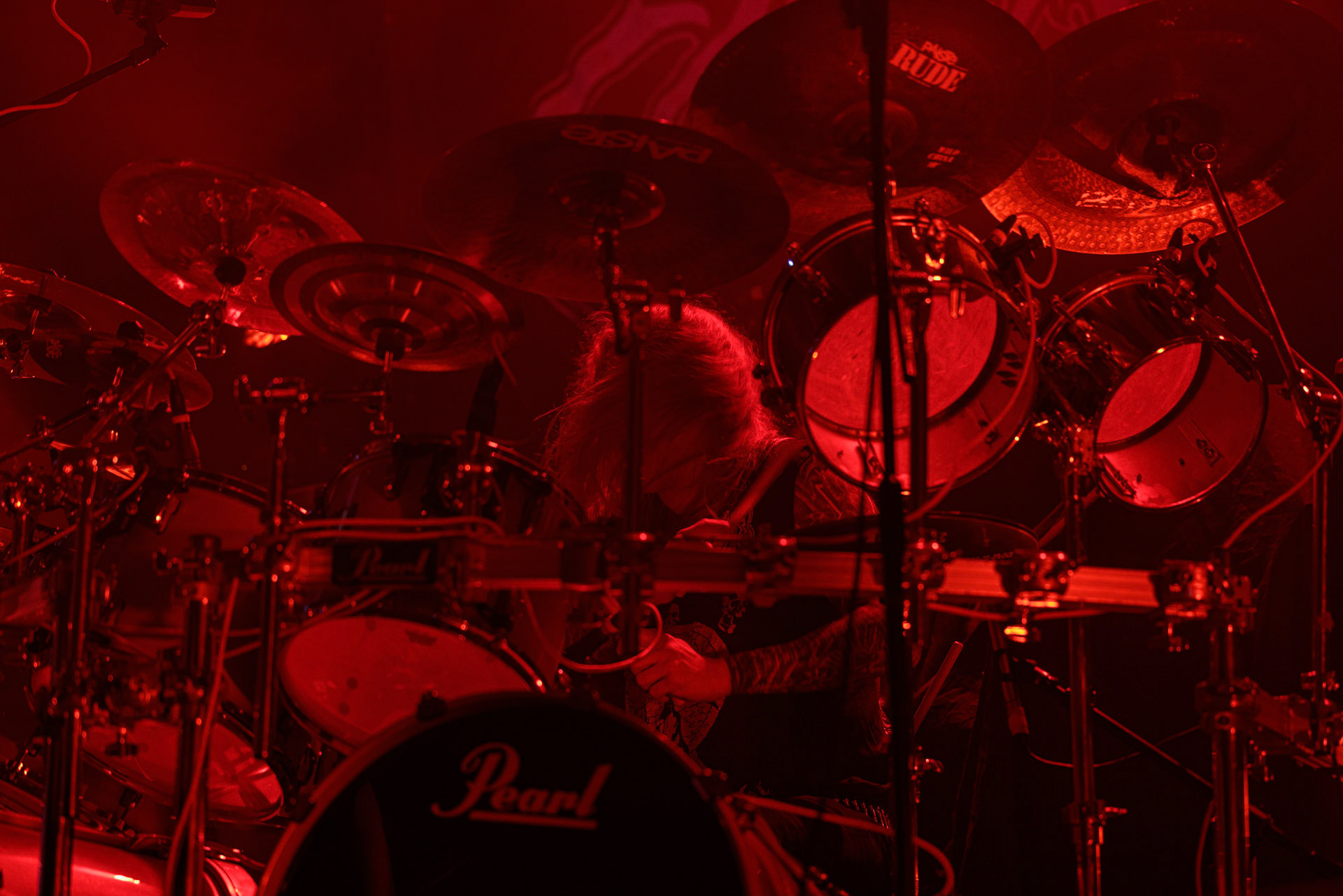 18.02.2022r - Azarath - jako gosc specjalny na warszawskim koncercie Vader w Progresji.n/z Marcin Skullripper – wokal, gitara, n/z Bartlomiej Bart Szudek – gitara, n/z Piotr P. Ostrowski – gitara basowa, n/z Zbigniew Inferno Prominski – perkusja, Left Hand Sounds, Knock Out Productions, Massive Music,fot. Andrzej Wasilkiewicz/Reporter