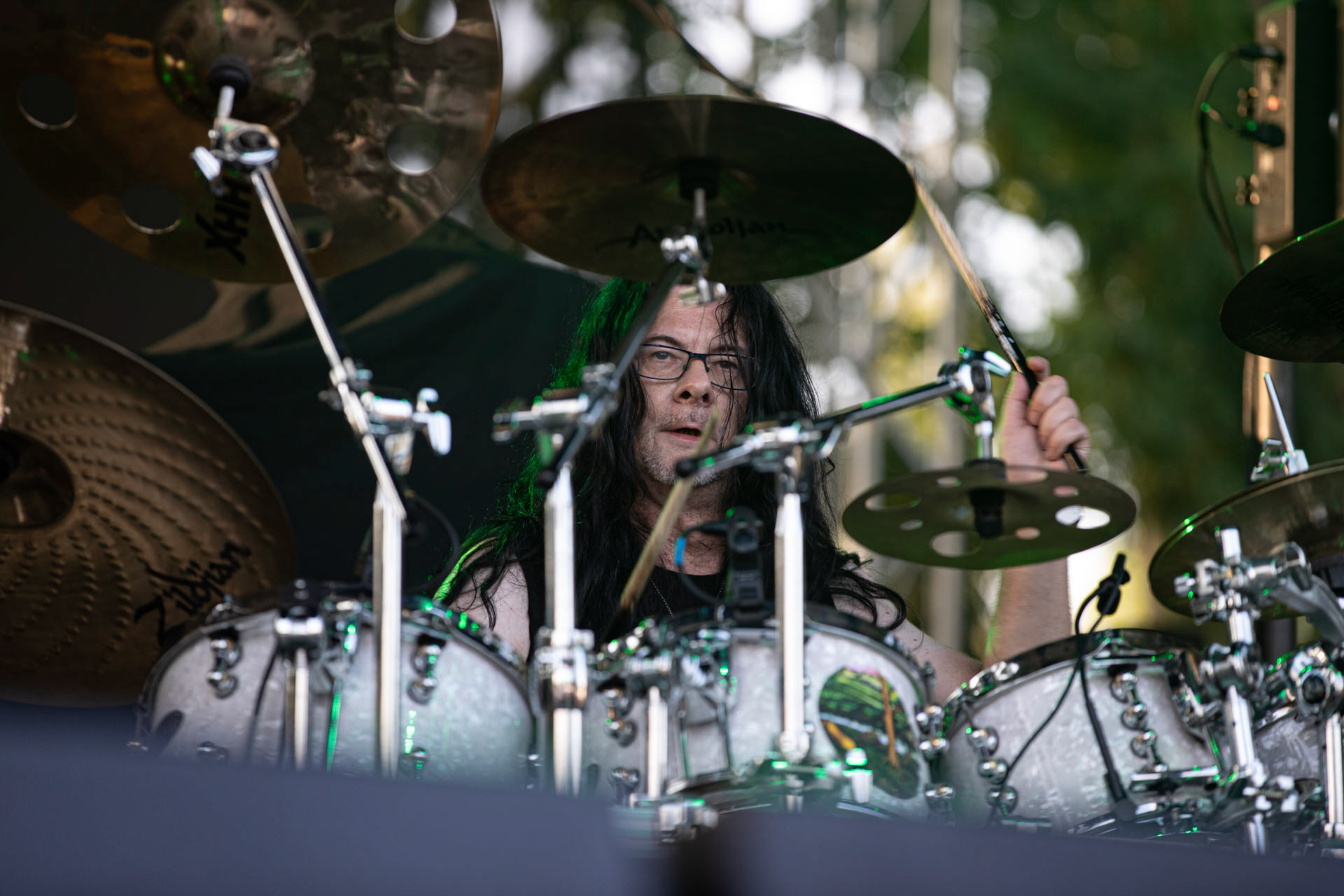 21.08.2021 koncert Collage w Warszawie,Letnia scena Progresji, Gramy do Woli.n/z Wojciech Szadkowski – perkusja,Fot. Andrzej Wasilkiewicz/Reporter