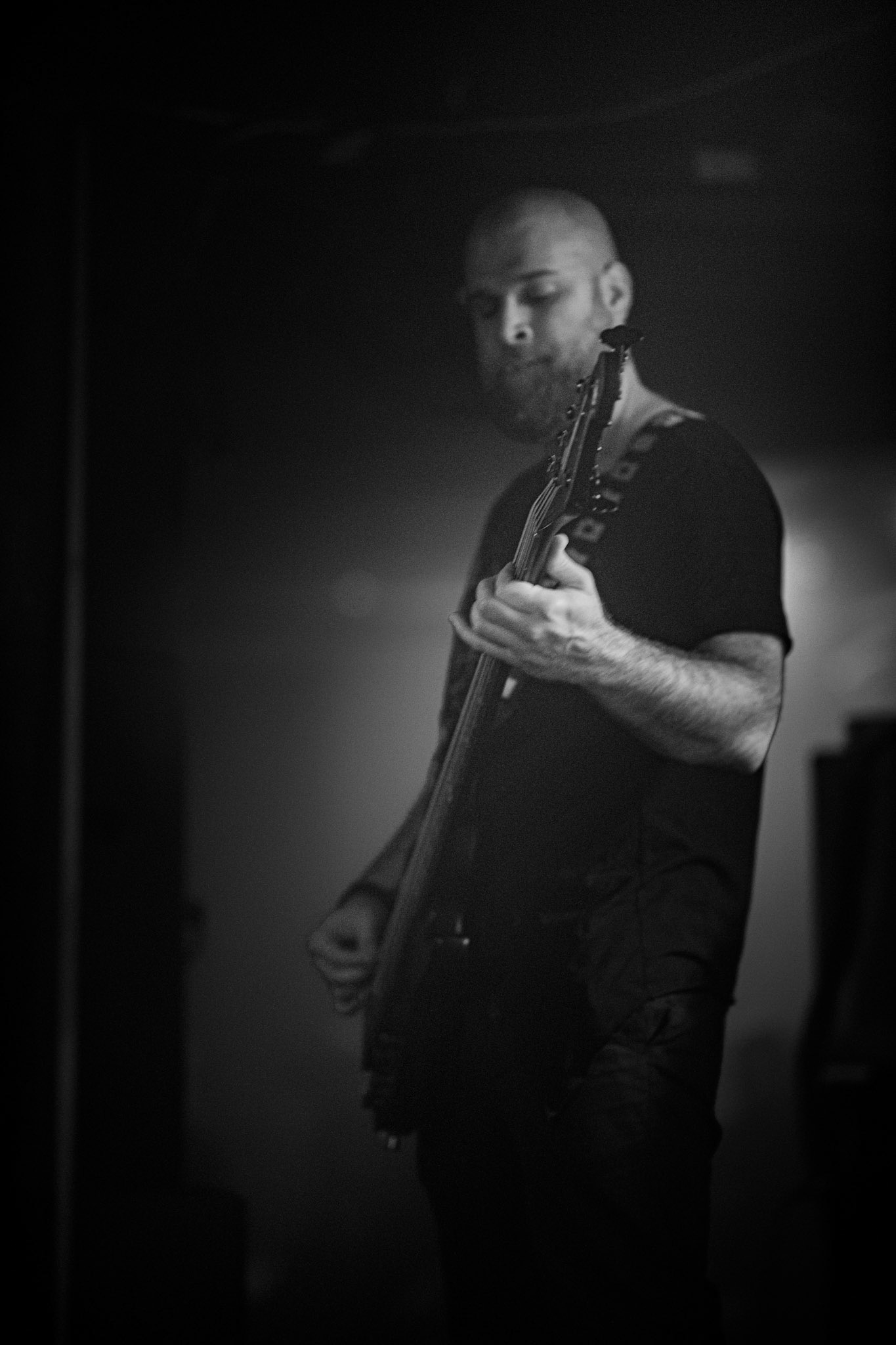 Koncert 4dots - 20.12.2019 Warszawa Klub Pogłos, n/z K. Stankiewicz bass, Post something, Post something else, fot. Andrzej Wasilkiewicz/REPORTER