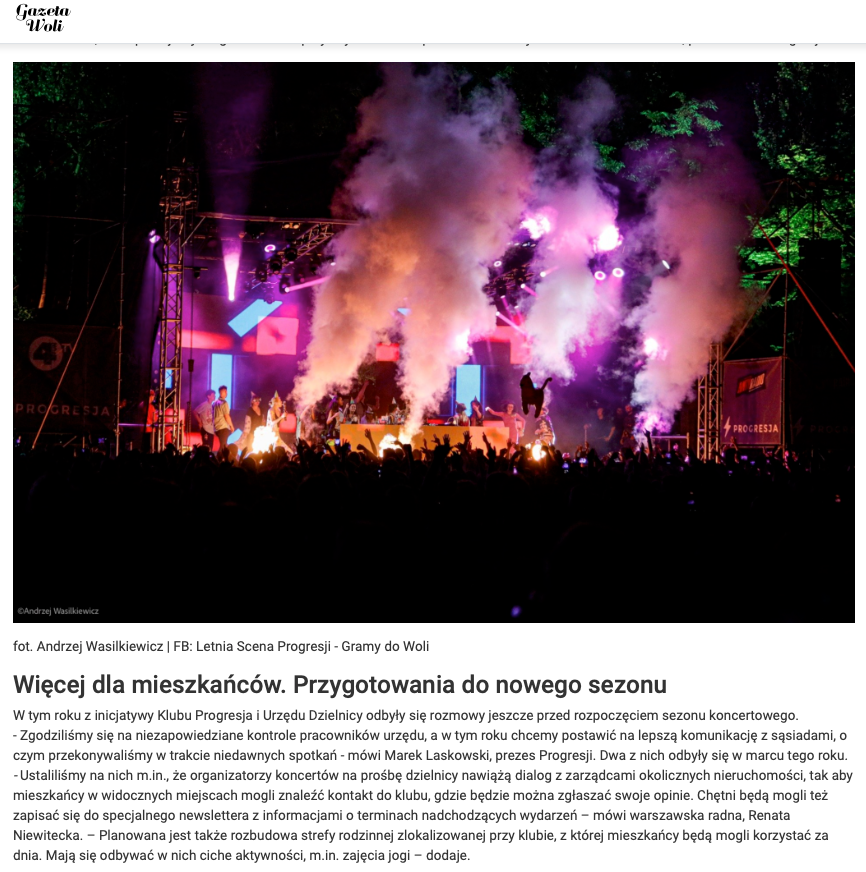 Będzie mniej hałasu - Progresja szykuje się do sezonu