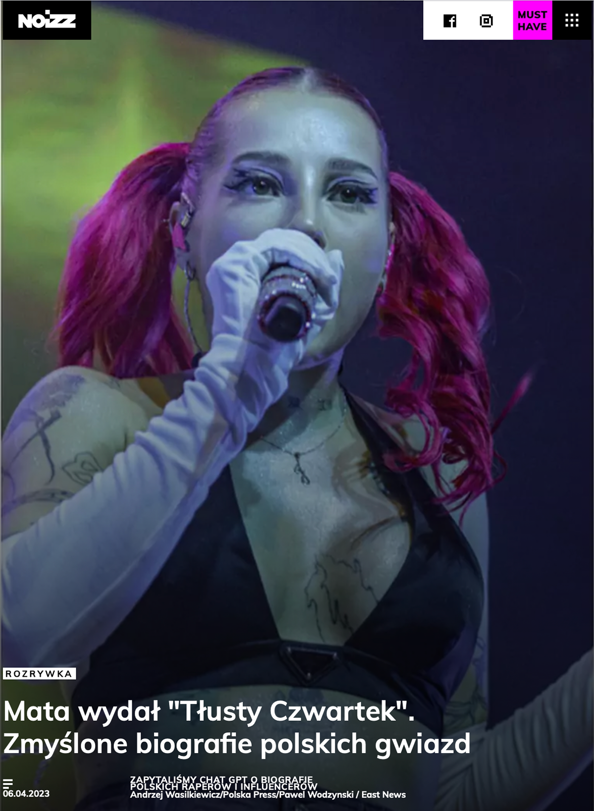 Mata wydał "Tłusty Czwartek". Zmyślone biografie polskich gwiazd