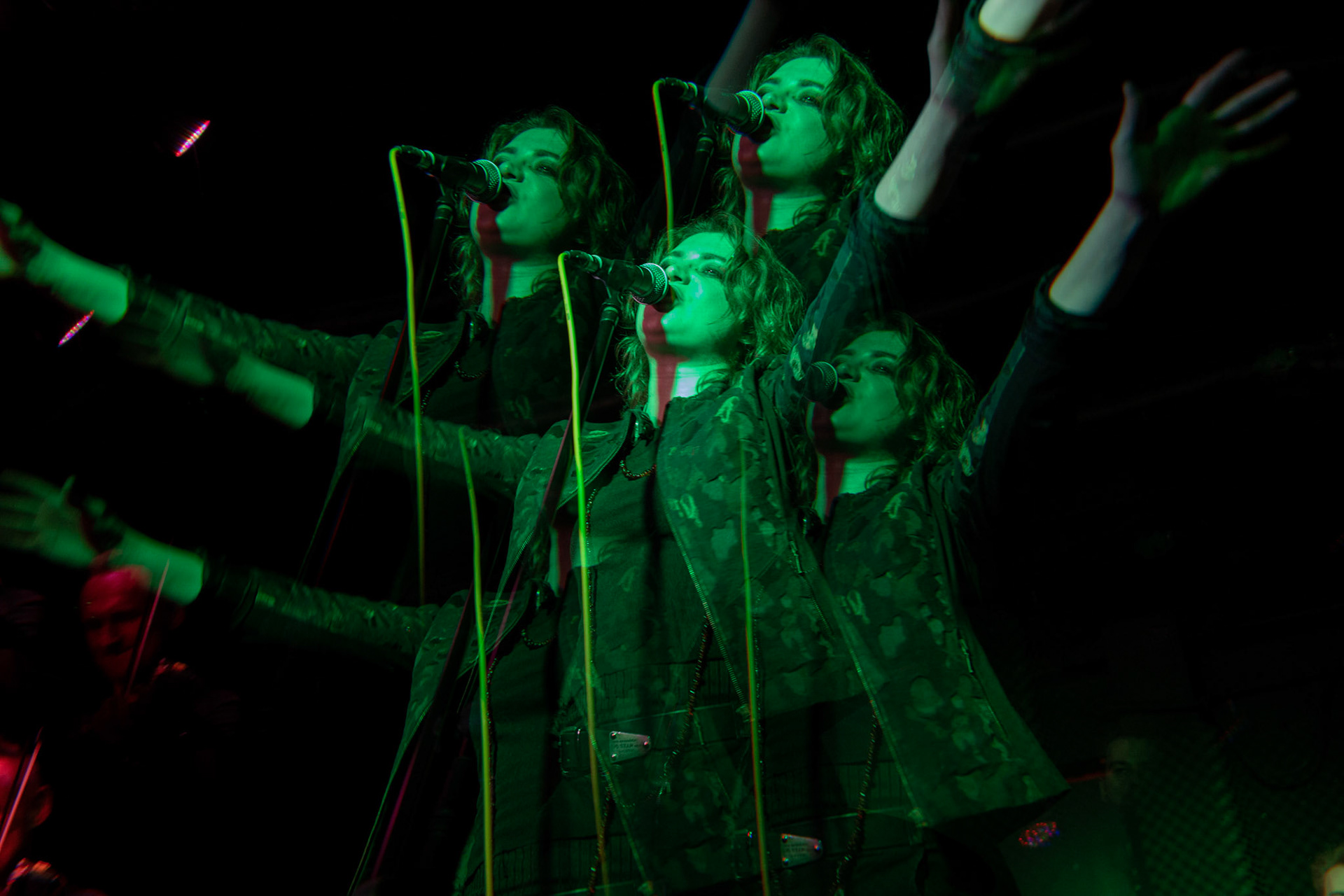 Żywiołak - biometal, folk, ethno sound,
Robert Jaworski - fidel renesansowa, wokal, lira korbowa,
Kamil Strzyżewski - gitara basowa, lutnia,
Wiktoria Kwiatkowska - śpiew, 
Zuza Ciszewska - śpiew, skrzypce,
Michał Lange - perkusja,
Szyszka Leśna - skrzypce ,wokal wspomagający,
Warszawa, klub Potok Drugi Dom Ludzi Rocka,
fot. Andrzej kaziq Wasilkiewicz