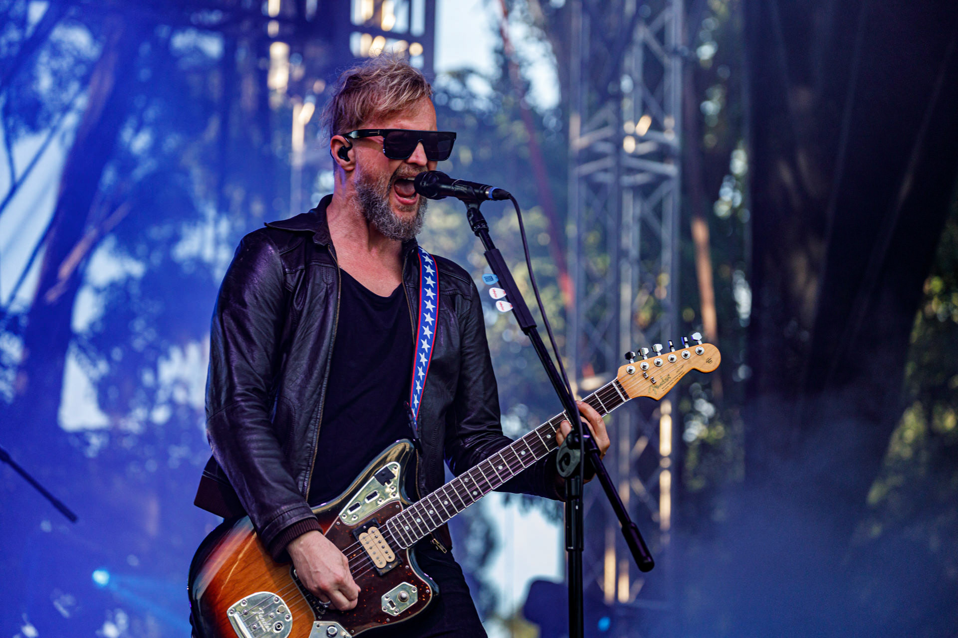 10.07.2022 Organek -  Antyfest Antyradia 2022 - Warszawa, letnia scena klubu Progresja. Tomasz Organek – gitara, wokal,Adam Staszewski – gitara basowa,Robert Markiewicz – perkusja,Tomasz Lewandowski – instrumenty klawiszowe,Rock alternatywny.fot. Andrzej Wasilkiewicz/Reporter