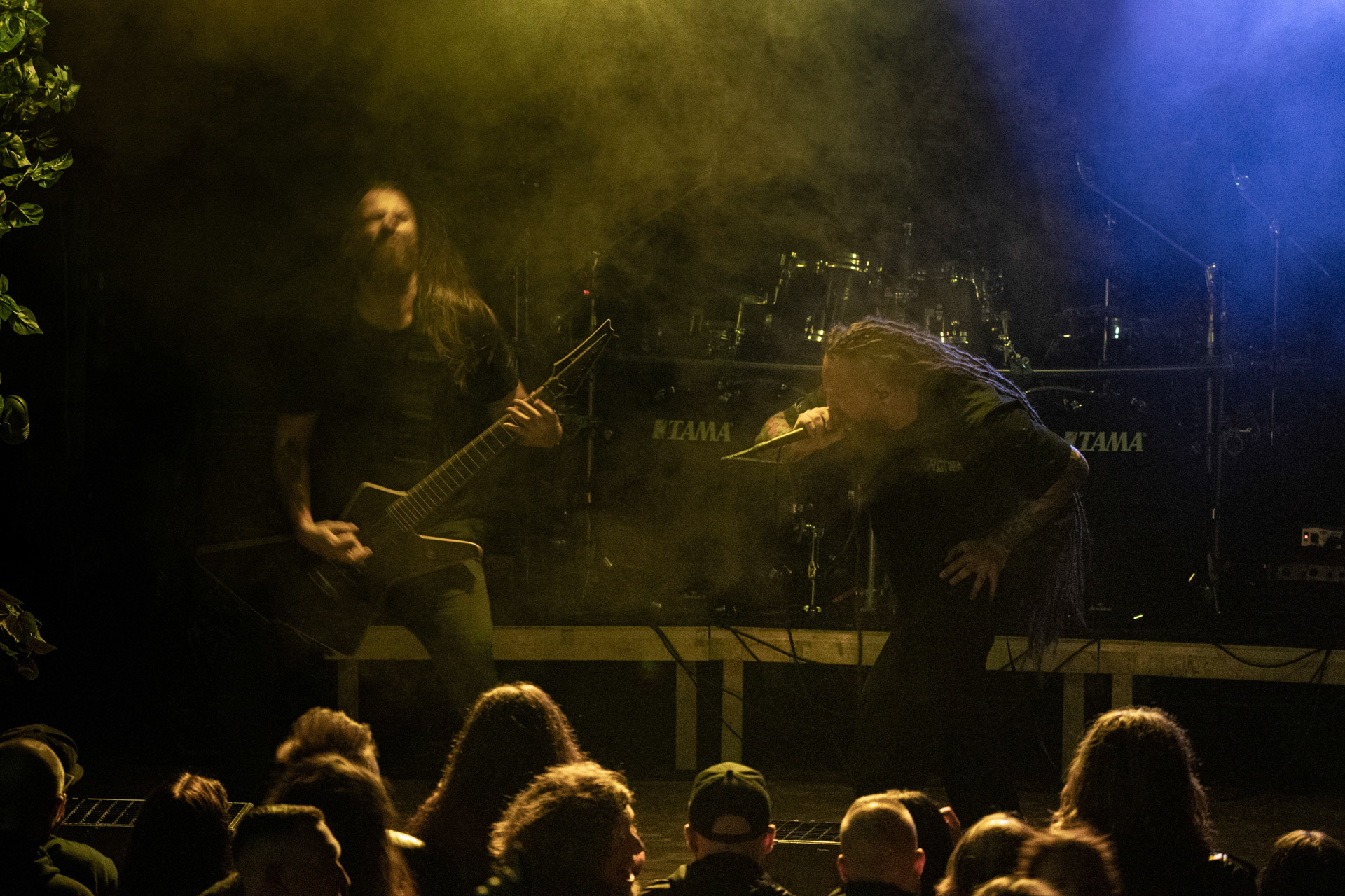 28.08.2021 Decapitated - koncert, Warszawa klub REJS,Lato w Plenerze, Winiary Bookings, Mystic Production, Nuclear Blast,n/z Waclaw Vogg Kieltyka – gitara,n/z Rafal Rasta Piotrowski – wokal, n/z James Stewart - perkusja, n/z Pawel Pasek - bass,Fot. Andrzej Wasilkiewicz/Reporter