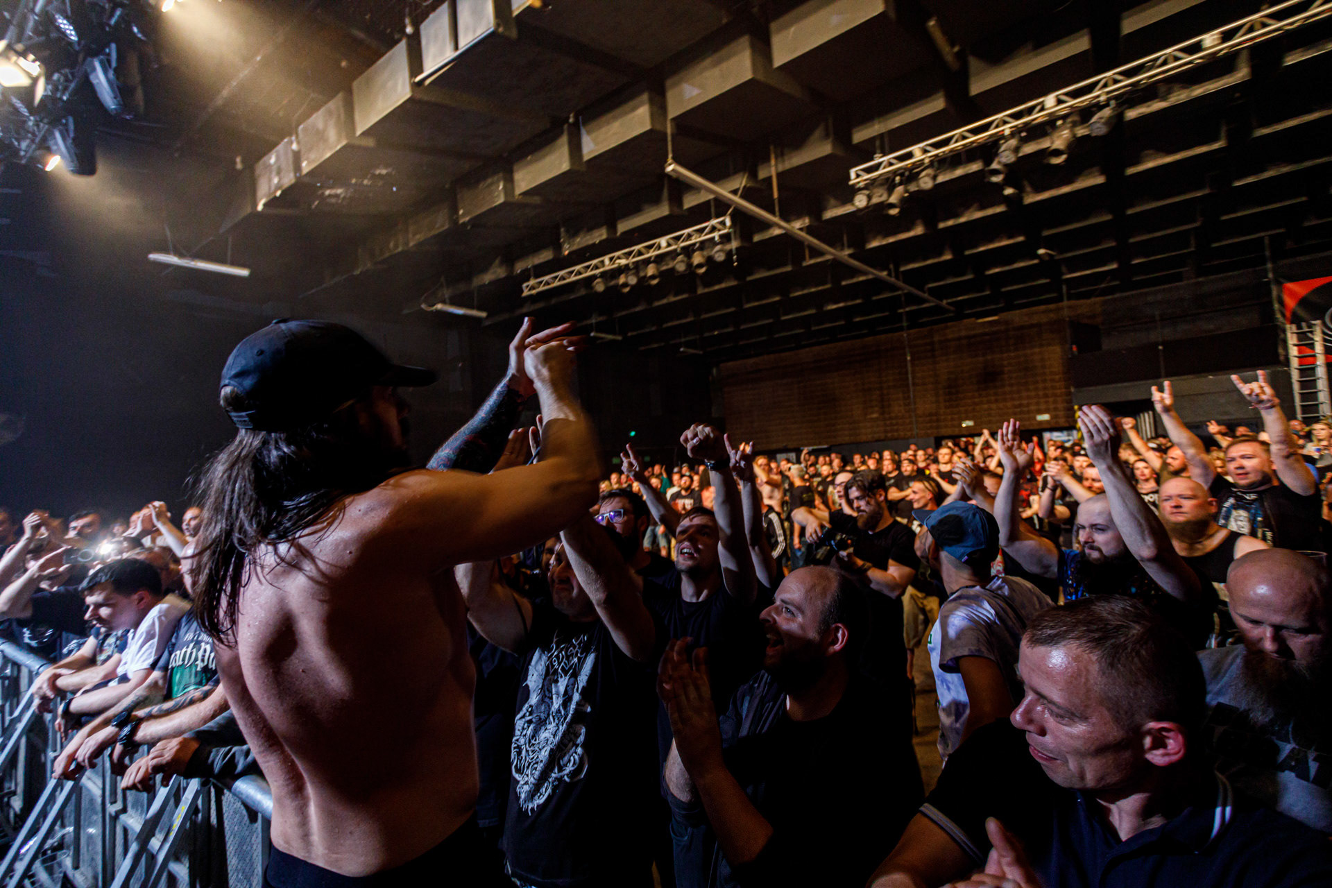 9.07.2022 Get The Shot Frozen Sun Fest 2022, Warszawa, klub Progresja, kanadyjski hardcore z Quebec, wscieklosc i gniew wobec tego co dostaja od zycia.Jean-Philippe Lagace - wokal,Tom Chiasson - gitara,Guy-Pierre Genest - gitara,Dan Fisher Roberge - bass,David St. Pierre - perkusja,fot. Andrzej Wasilkiewicz/Reporter