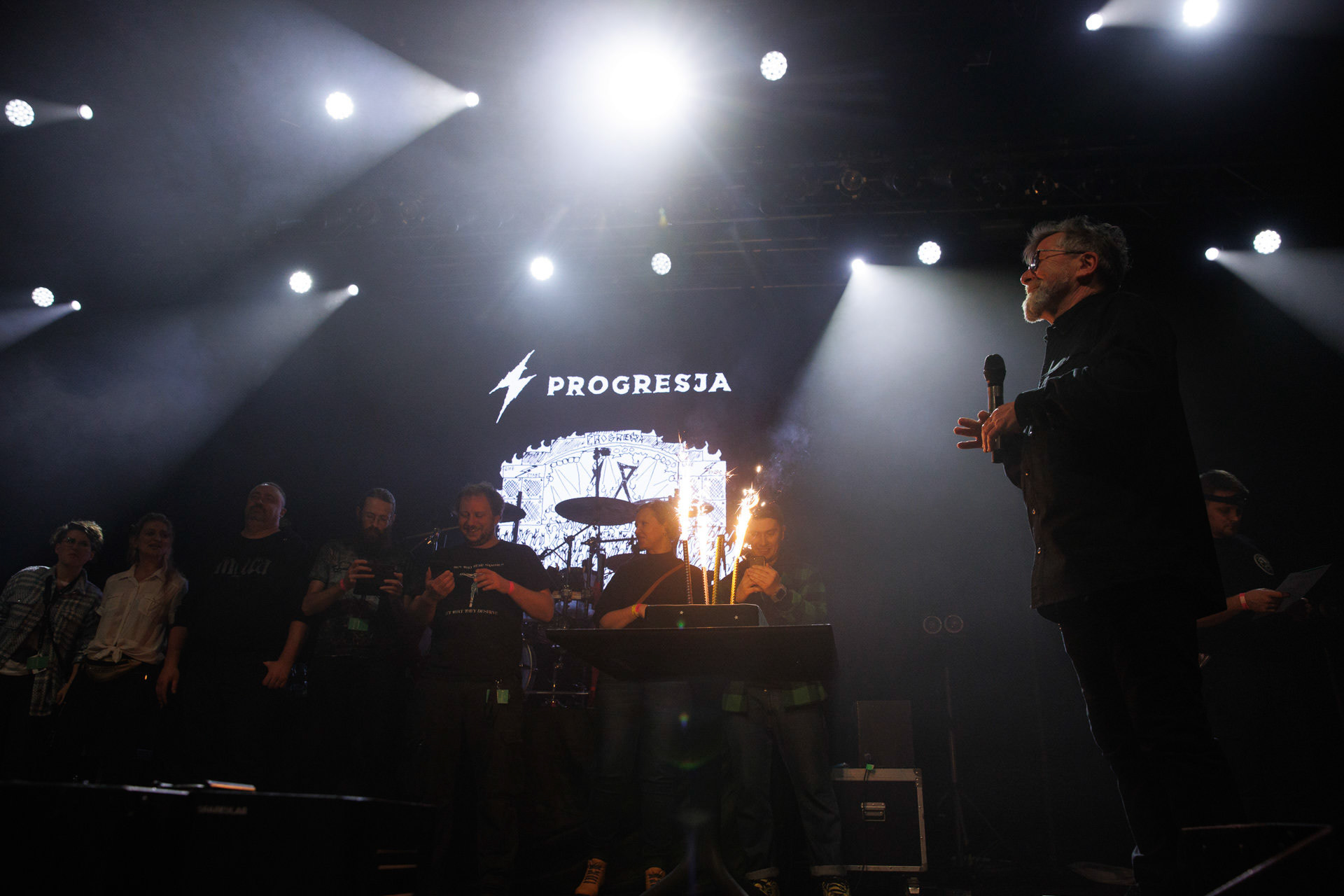 18.12.2021 Antysylwester Antyradia, 18 lat klubu Progresja,n/z Marek „Prezes” Laskowski, fot. Andrzej Wasilkiewicz/Reporter