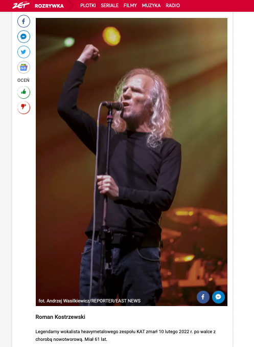 Wspomnienie Roman Kostrzewski 