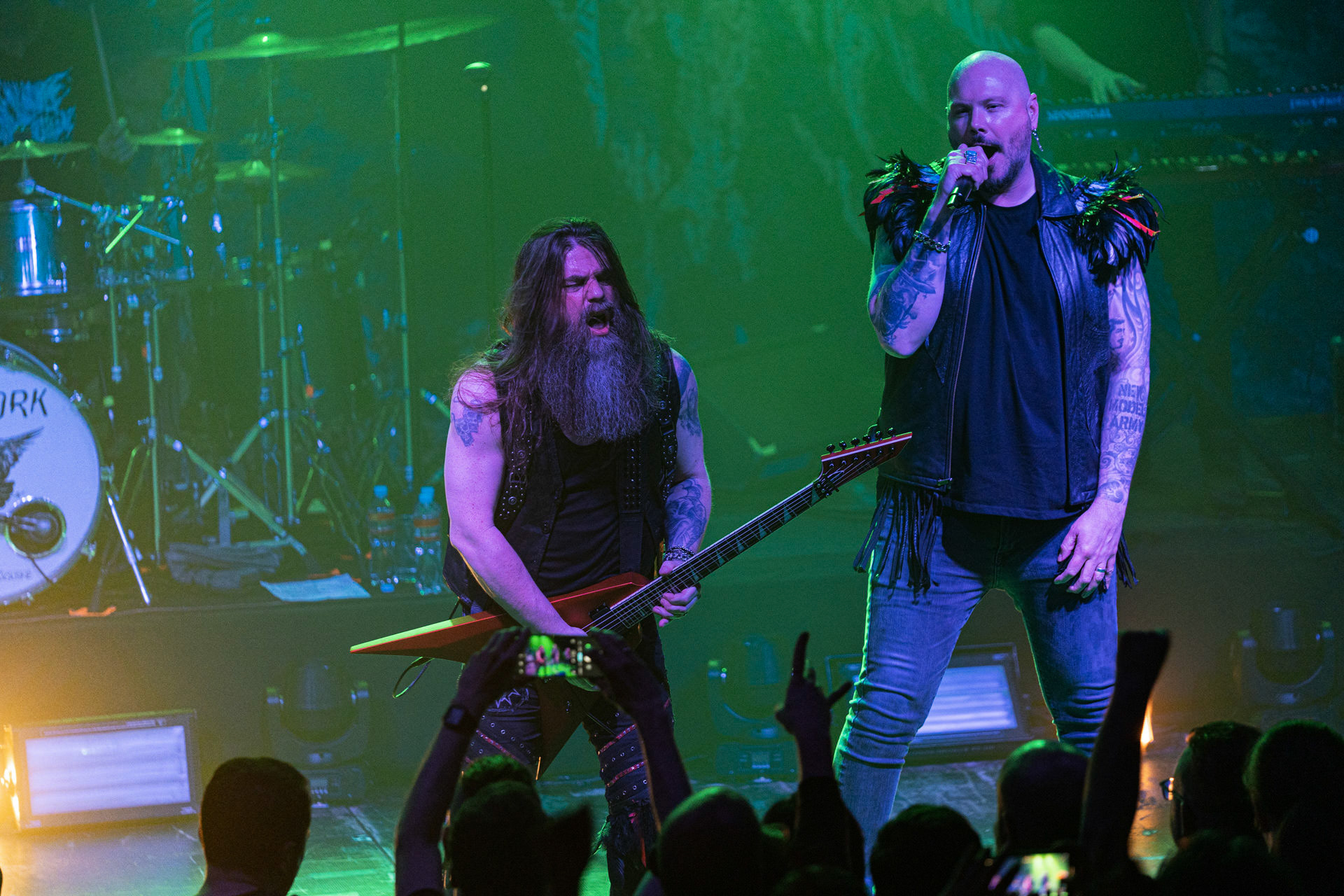 14.04.2023 Soilwork - szwedzki melodic death metal.Knock Out Productions, klub Progresja Warszawa. fot. Andrzej Wasilkiewicz/kaziq.com