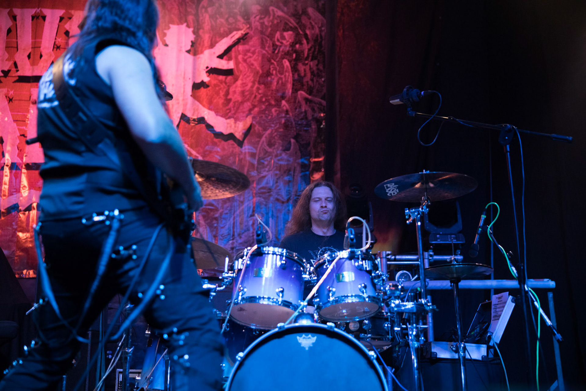 Legendy Metalu QUO VADIS - Thrash Metal - koncert Legendy Metalu w warszawskiej Progresji,
Tomasz "Skaya" Skuza - bass/vocal
Ian "Źdźbło" Bemolator- guitar
Mateusz "Matek" Lazar - guitar
Szymon "Sajmon" Synówka - drums
fot. Andrzej kaziq Wasilkiewicz