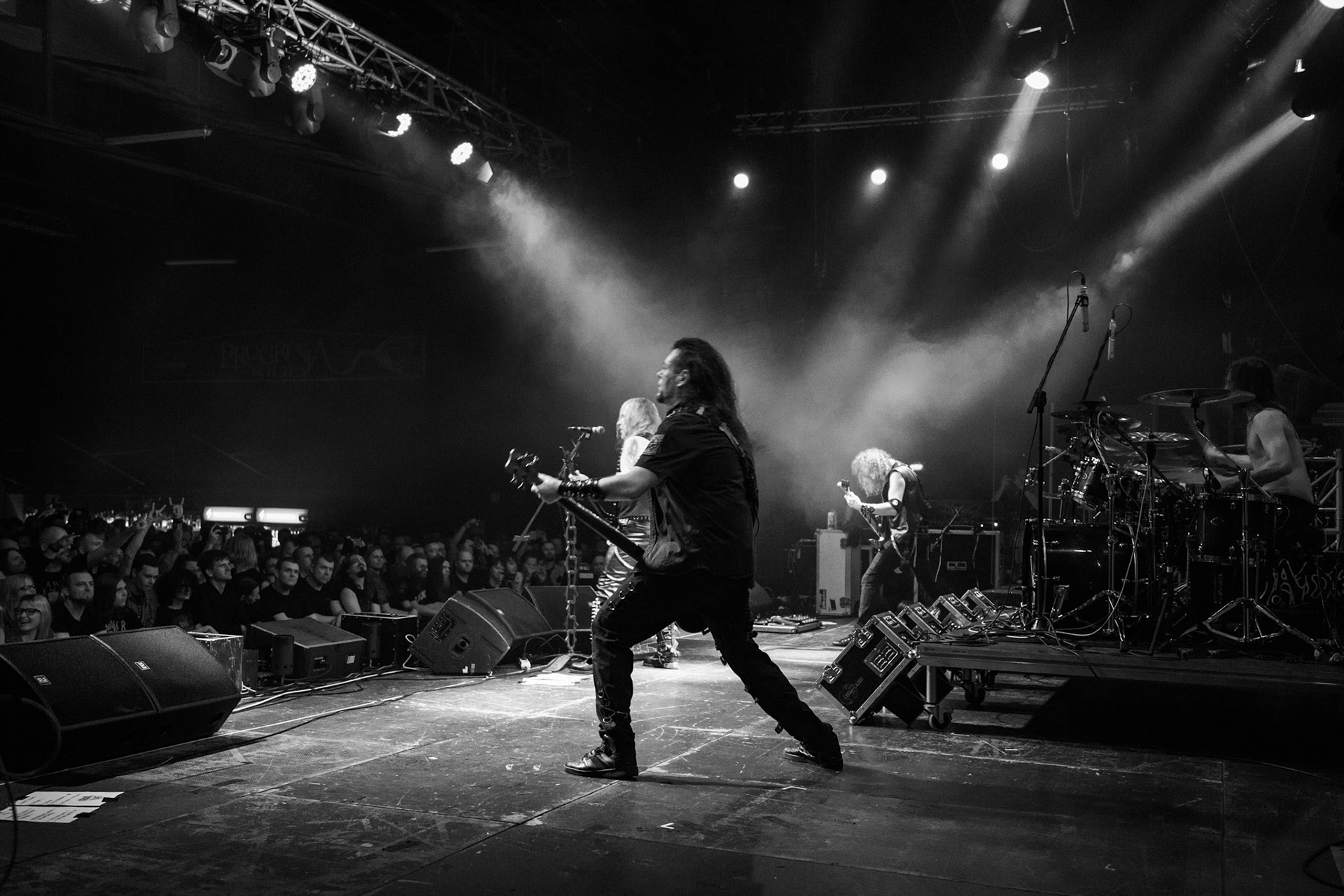 Legendy Metalu Vader - Death Metal - koncert Legendy Metalu w warszawskiej Progresji, 
Peter: Guitar + Vocals
Pajak: Guitar
Hal: Bass
James: Drums
fot. Andrzej kaziq Wasilkiewicz/Reporter