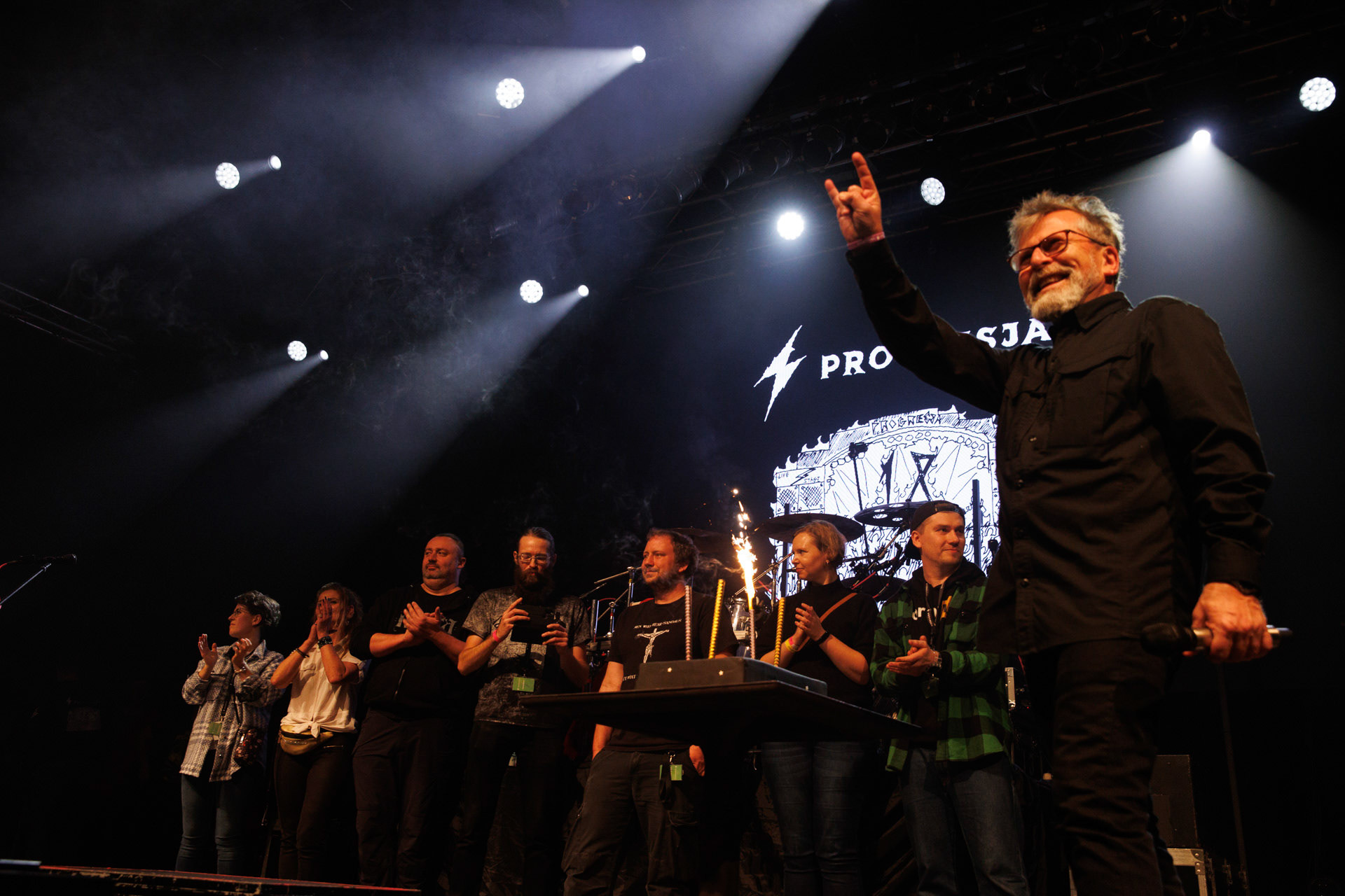 18.12.2021 Antysylwester Antyradia, 18 lat klubu Progresja,n/z Marek „Prezes” Laskowski, fot. Andrzej Wasilkiewicz/Reporter