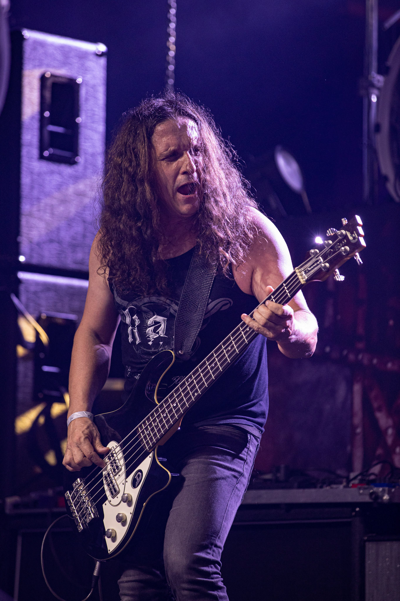 12.09.2021 - KAT i Roman Kostrzewski - koncert "Do zobaczenia w piekle" Wroclaw, Centrum Koncertowe A2.  Michal Laksa – bas,fot. Andrzej kaziq Wasilkiewicz