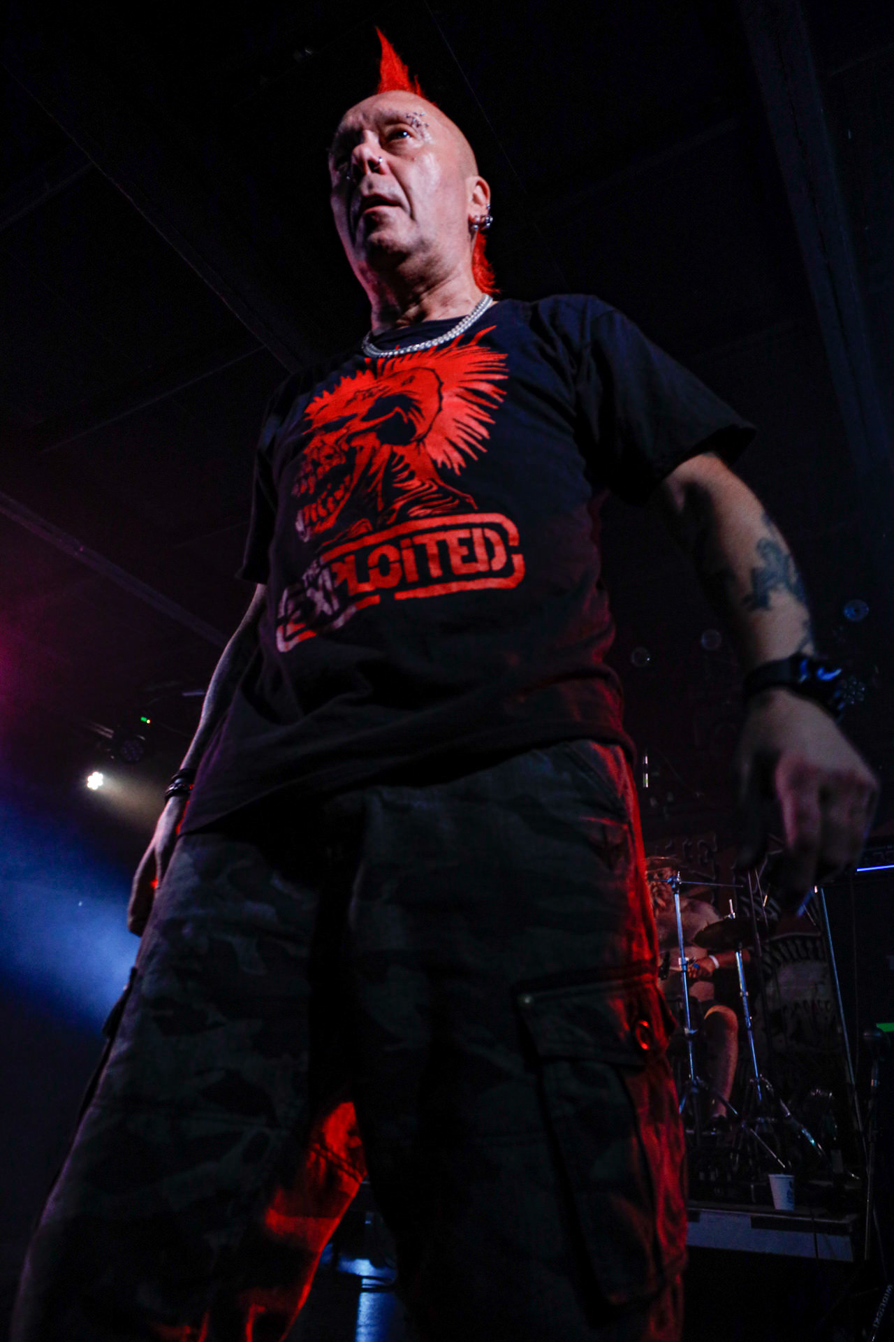 25.08.2022 The Exploited - legenda drugiej fali punk rocka na koncercie w warszawskiej Proximie.Weterani punk rock, hardcore punk, crossover thrash z Edynburga w składzie:Wattie Buchan – wokal, Irish Rob – bas,Willie Buchan – perkusja,Robbie Steedo Davidson - gitara,Produkcja: Noise Annoys Booking Agency and Records, Boredom Booking. fot. Andrzej Wasilkiewicz/Reporter