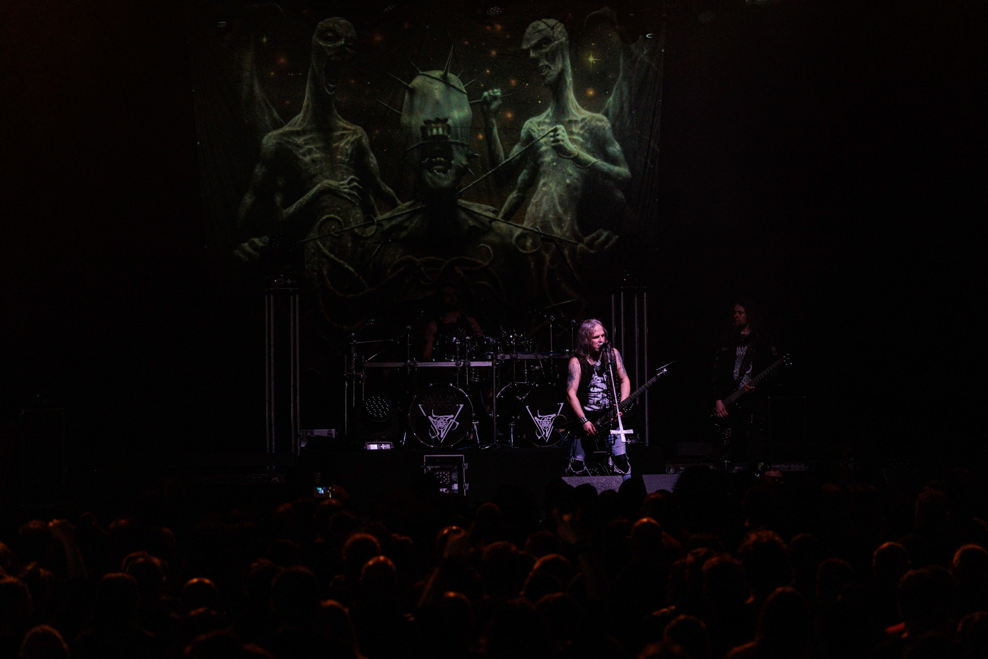 18.02.2022 - Vader - trasa Przebudzenie Tyranow koncert w warszawskiej Progresji.Peter: Guitar + VocalsSpider: GuitarHal: BassKruszyna: DrumsLeft Hand Sounds, Knock Out Productions, Massive Music,fot. Andrzej Wasilkiewicz/Reporter