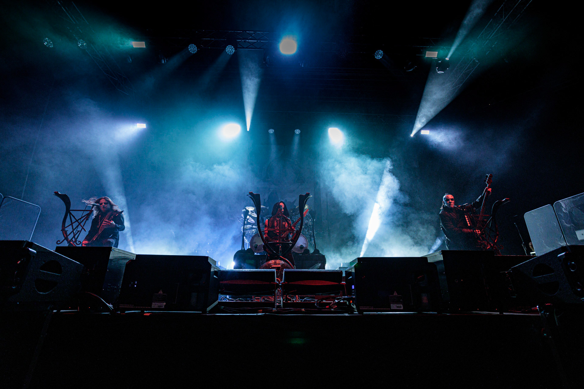 19.10.2022 BEHEMOTH - The European Siege 2022,Adam Nergal Darski - wokal, gitara,Zbigniew Inferno Prominski - perkusja,Tomasz Orion Wroblewski - bass,Patryk Seth Sztyber gitara,Spodek Katowice Poland,fot. Andrzej Wasilkiewicz/Reporter