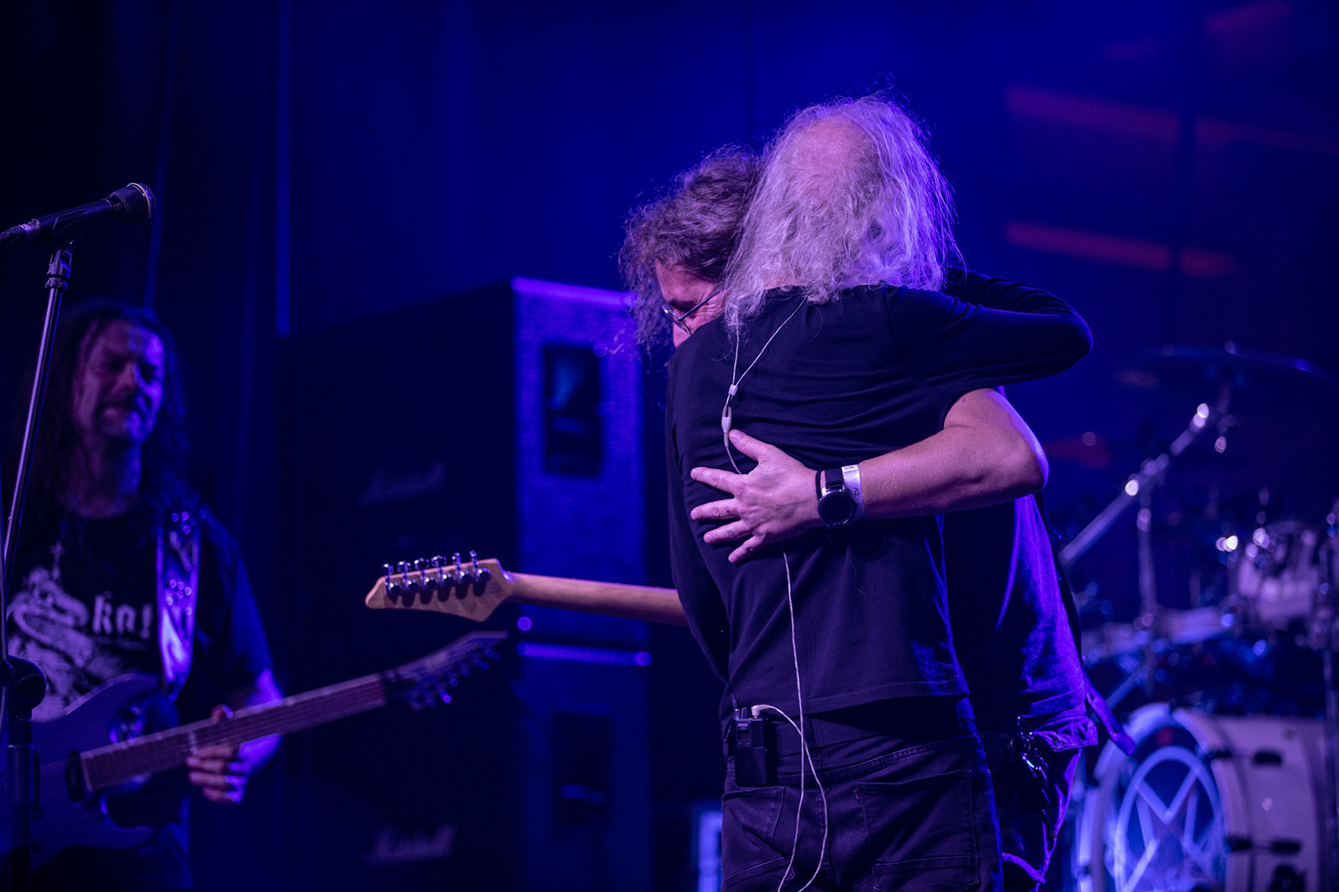 12.09.2021 - KAT i Roman Kostrzewski - koncert "Do zobaczenia w piekle" Wroclaw, Centrum Koncertowe A2.  Piotr Radecki (Maryla, ex-Kat &amp; Roman Kostrzewski)- gitara, fot. Andrzej kaziq Wasilkiewicz