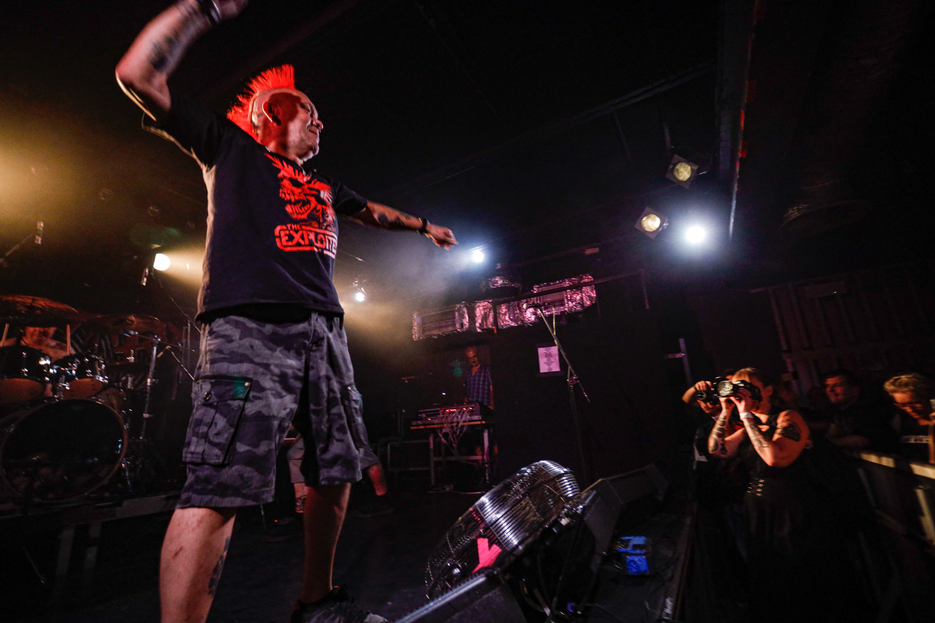 25.08.2022 The Exploited - legenda drugiej fali punk rocka na koncercie w warszawskiej Proximie.Weterani punk rock, hardcore punk, crossover thrash z Edynburga w składzie:Wattie Buchan – wokal, Irish Rob – bas,Willie Buchan – perkusja,Robbie Steedo Davidson - gitara,Produkcja: Noise Annoys Booking Agency and Records, Boredom Booking. fot. Andrzej Wasilkiewicz/Reporter