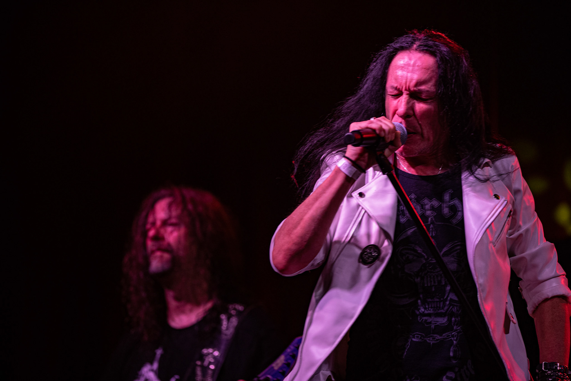 12.09.2021 - KAT i Roman Kostrzewski - koncert "Do zobaczenia w piekle" Wroclaw, Centrum Koncertowe A2.  Tomasz „Titus” Pukacki (Acid Drinkers) - wokal, fot. Andrzej kaziq Wasilkiewicz