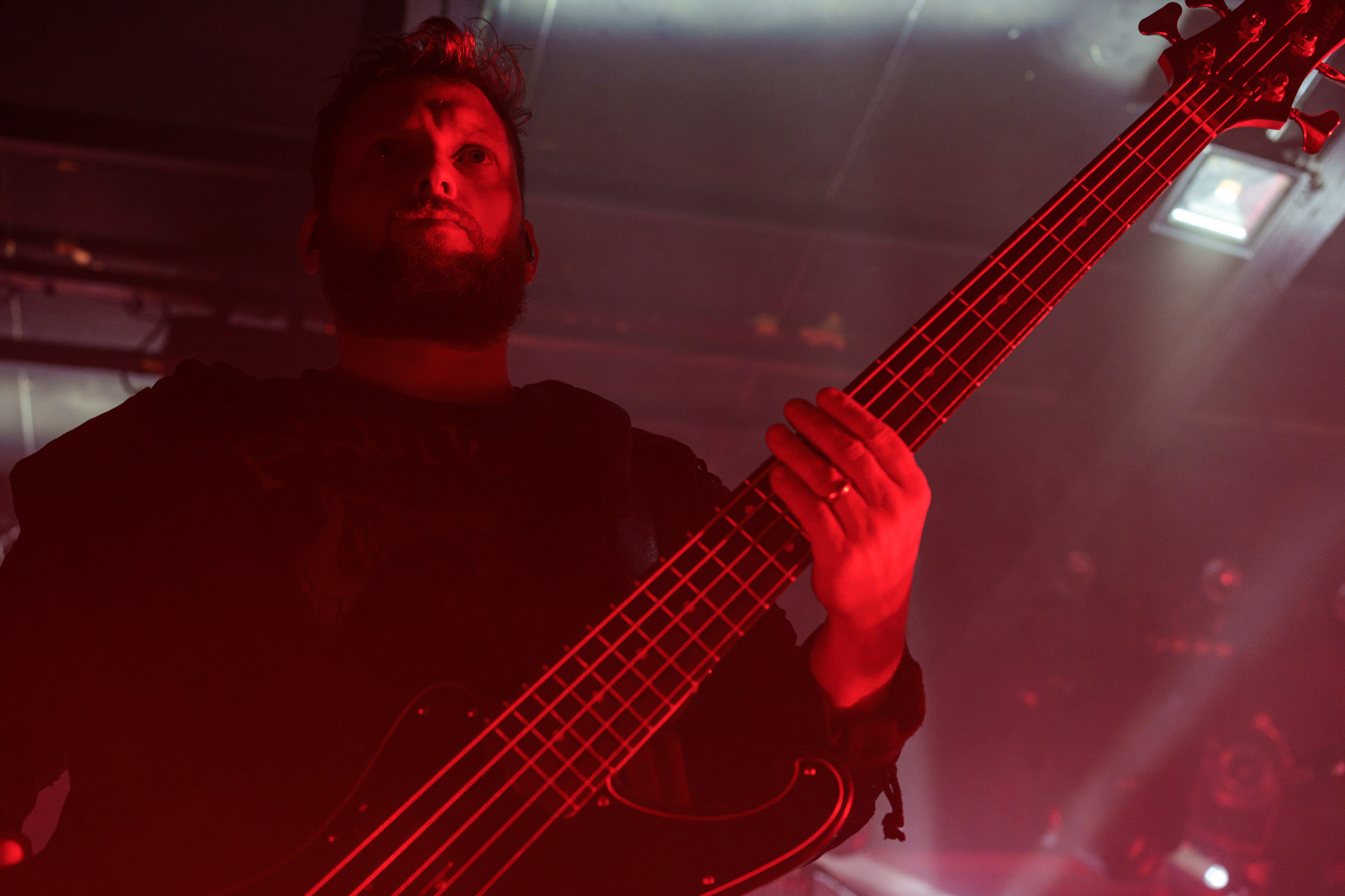 6.12.2022 Zeal &amp; Ardor - Warszawa.Szwajcarski industrial metal, blackgaze, awant-garde, afroamerykanski spirytualizmu z black metalem,n/z Lukas Kurmann - bass,Knock Out Productions,Klub Proxima,Fot. Andrzej Wasilkiewicz/Reporter