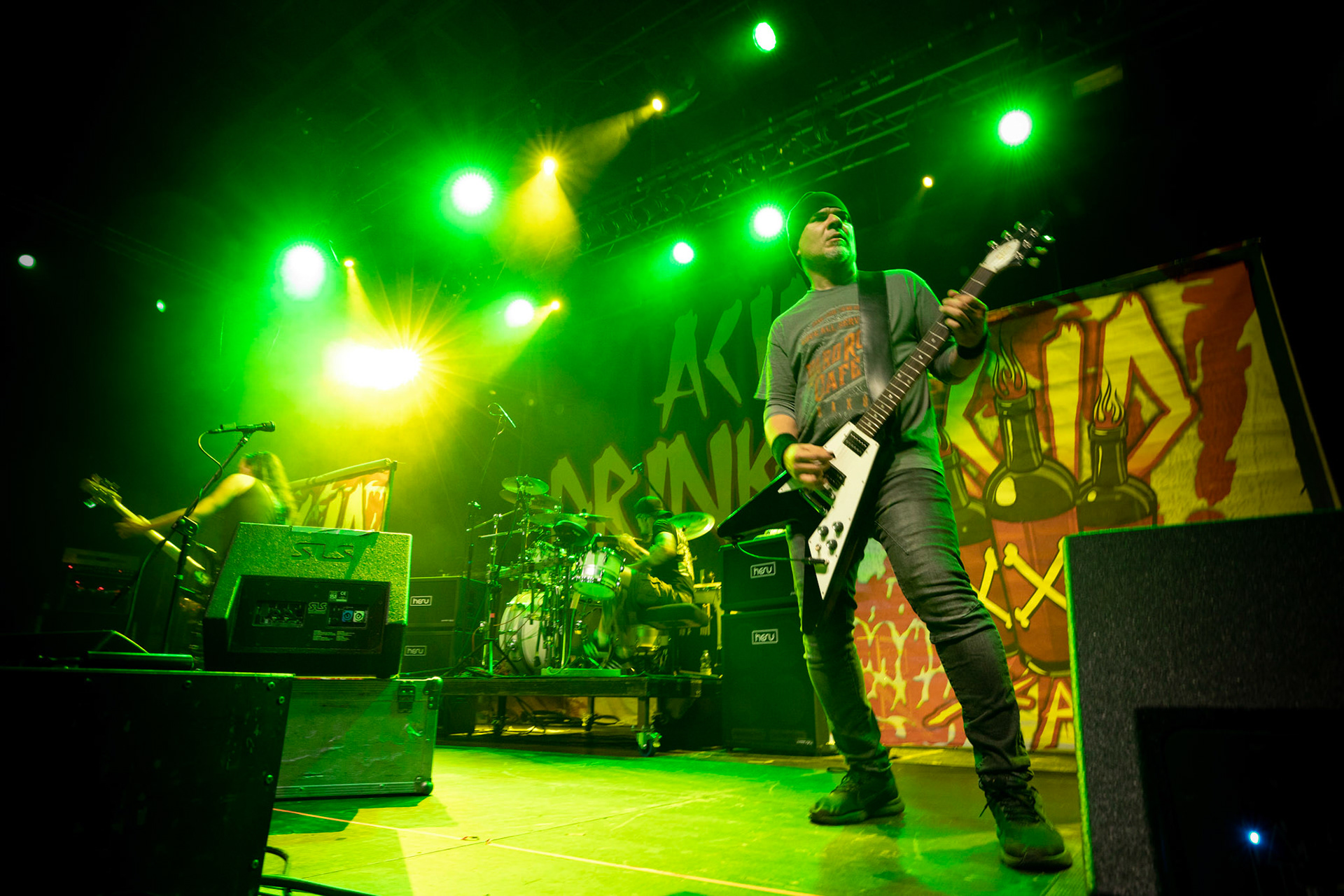 Legendy Metalu Acid Drinkers - rock, trashmetal, - koncert Legendy Metalu w warszawskiej Progresji, 

Tomasz "Titus" Pukacki 
Dariusz "Popcorn" Popowicz 
Maciej "Ślimak" Starosta 
Łukasz "Dzwon" Cyndzer
fot. Andrzej kaziq Wasilkiewicz/Reporter