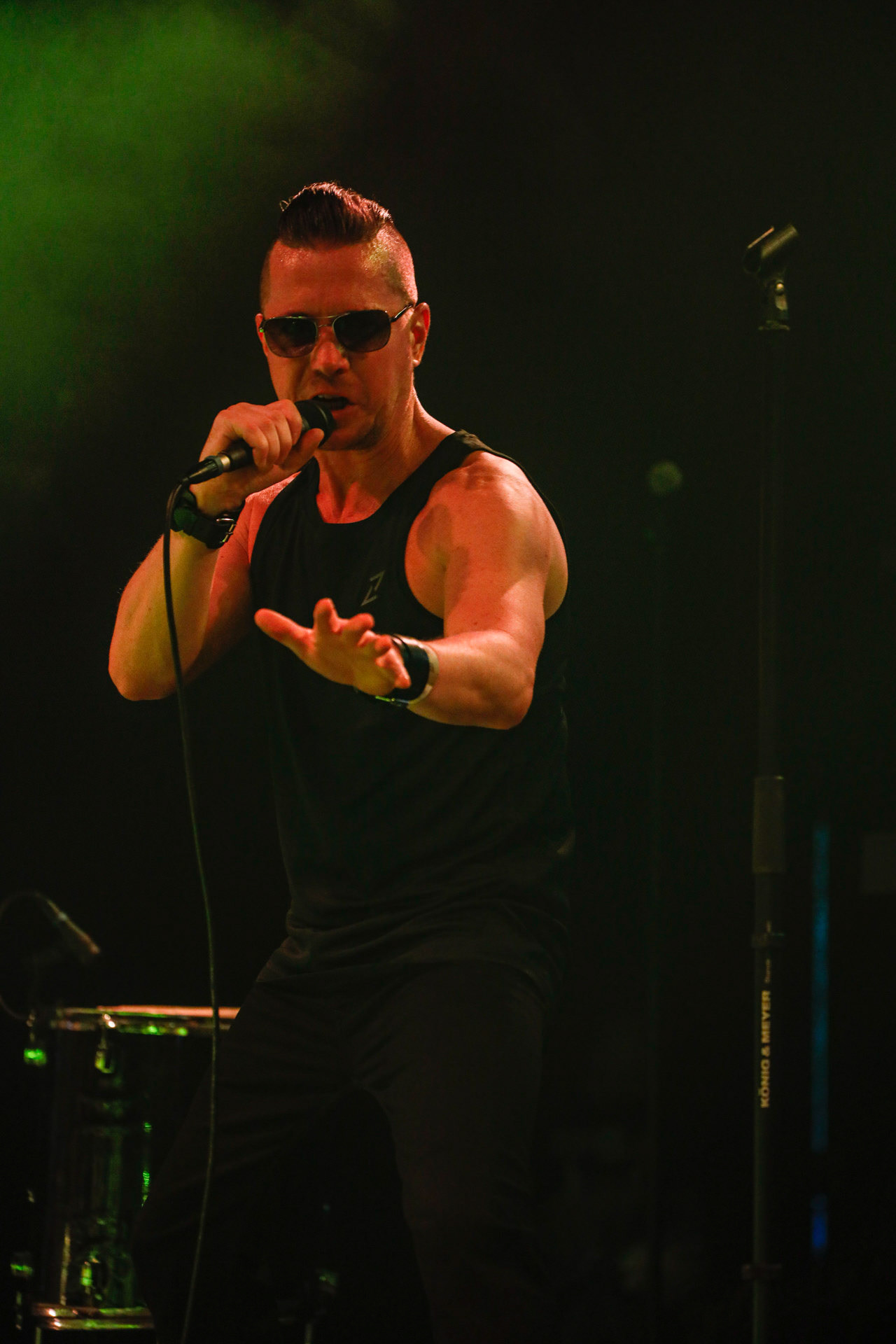 9.08.2022 TENSION CONTROL (Niemcy) - Oldschool EBM - Warszawski koncert w Progresji.  WiniaryBookings,fot. Andrzej Wasilkiewicz/kaziq.com