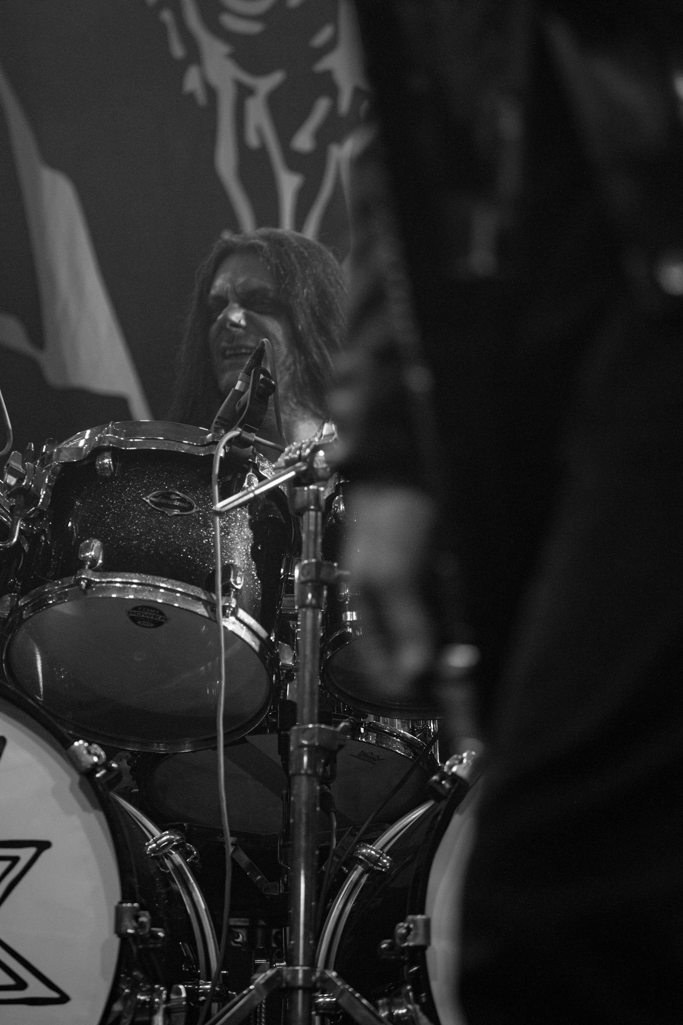 15.12.2019 koncert szwajcarów z Hellhammer: Triumph of Death, Merry Christless 2019, Warszawa Klub Progresja,
zespół Thomasa Gabriela Fishera, black metal, death metal, 
n/z Thomas Gabriel Fisher wokal gitara,
n/z Mia Wallace gitara basowa,
n/z Michael Zech gitara, wokal,
n/z Alessandro Commerio perkusja,
n/z Adam Nergal Darski wokal,
New Aeon Musick, Knock Out Productions
fot. Andrzej Wasilkiewicz/REPORTER